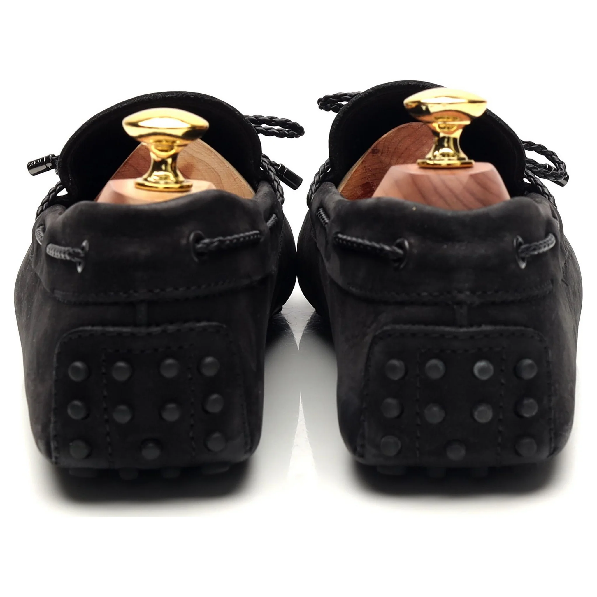 Gommino Black Nubuck Leather Driving Loafers UK 6 - Image 4