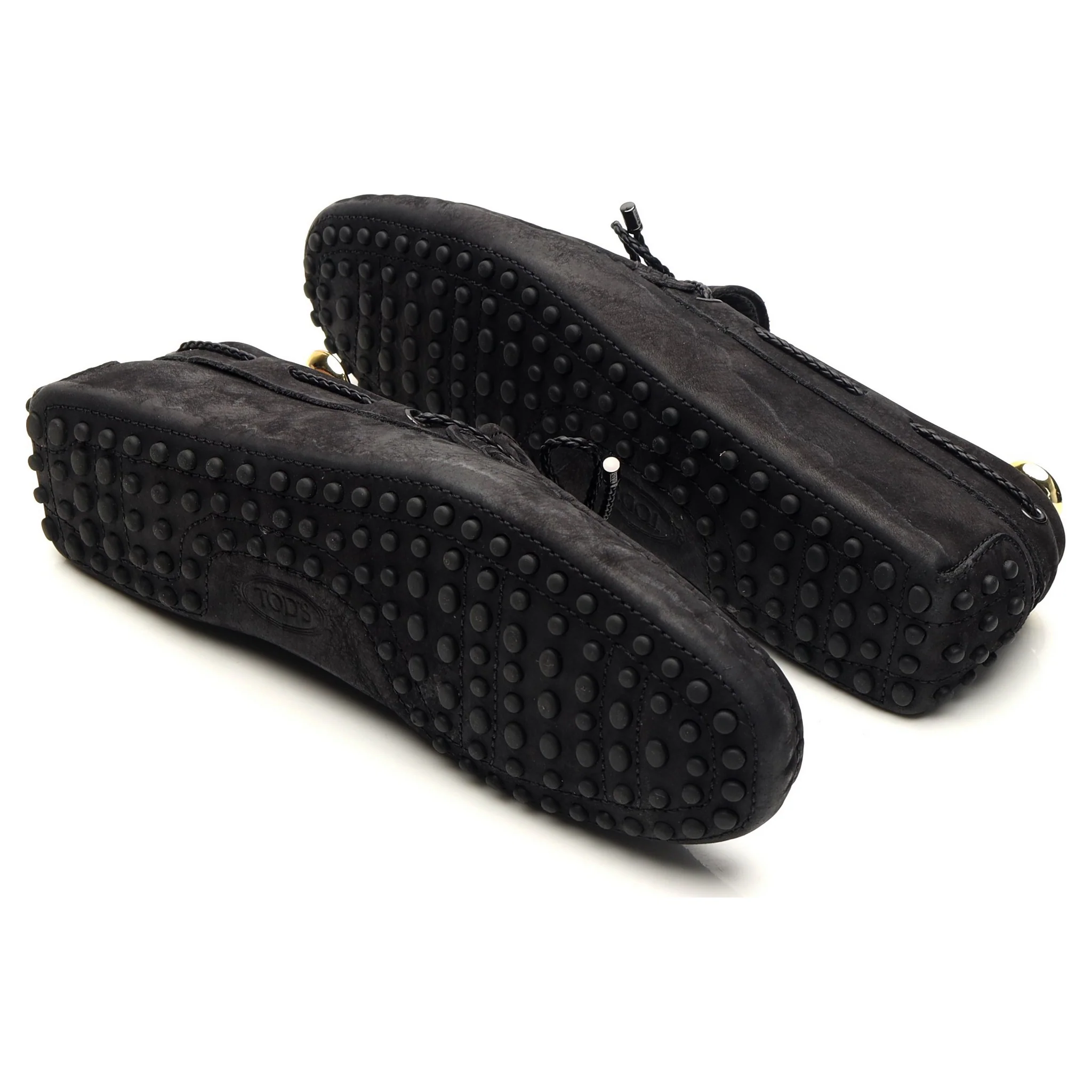 Gommino Black Nubuck Leather Driving Loafers UK 6 - Image 5
