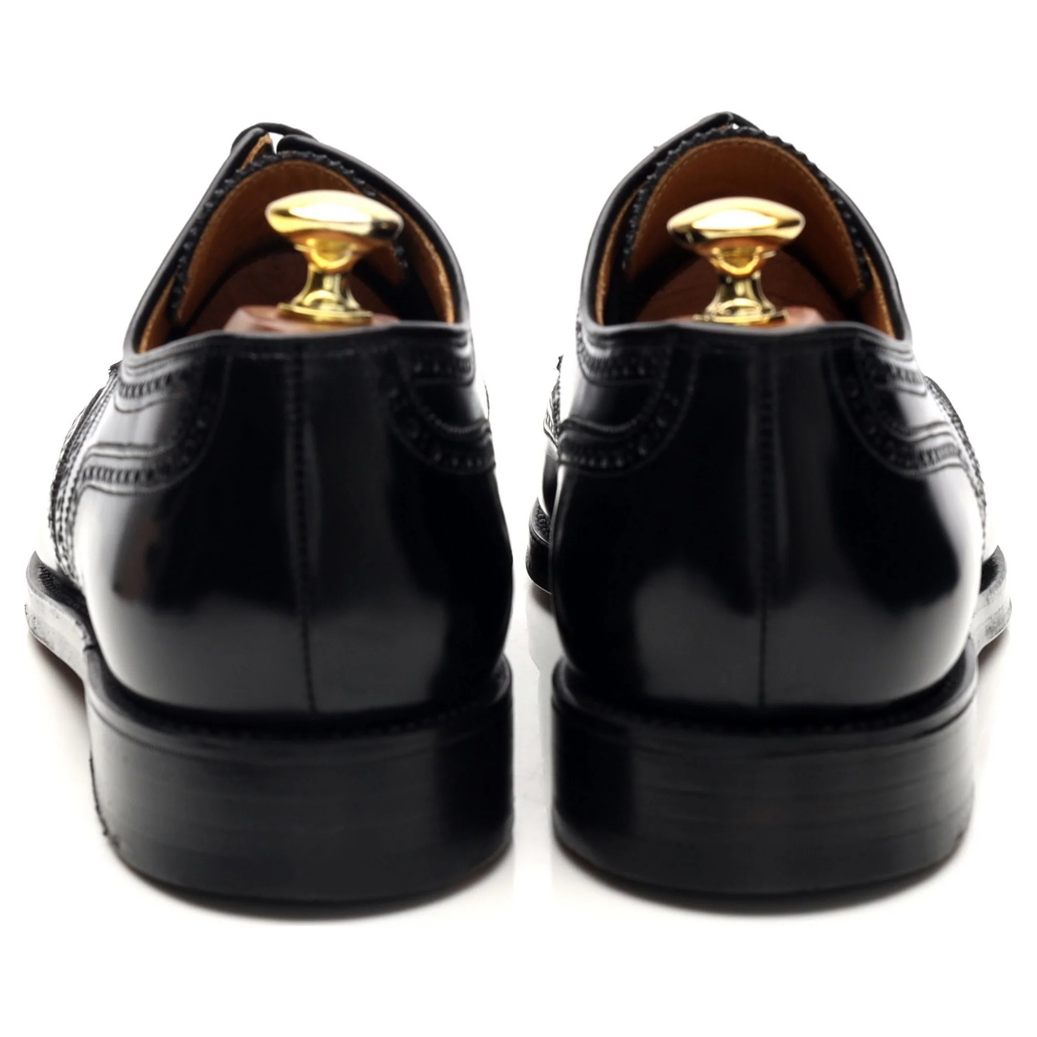 Gordon Scott 'Liskeaed' Black Leather Derby Brogue UK 8 F - Image 4
