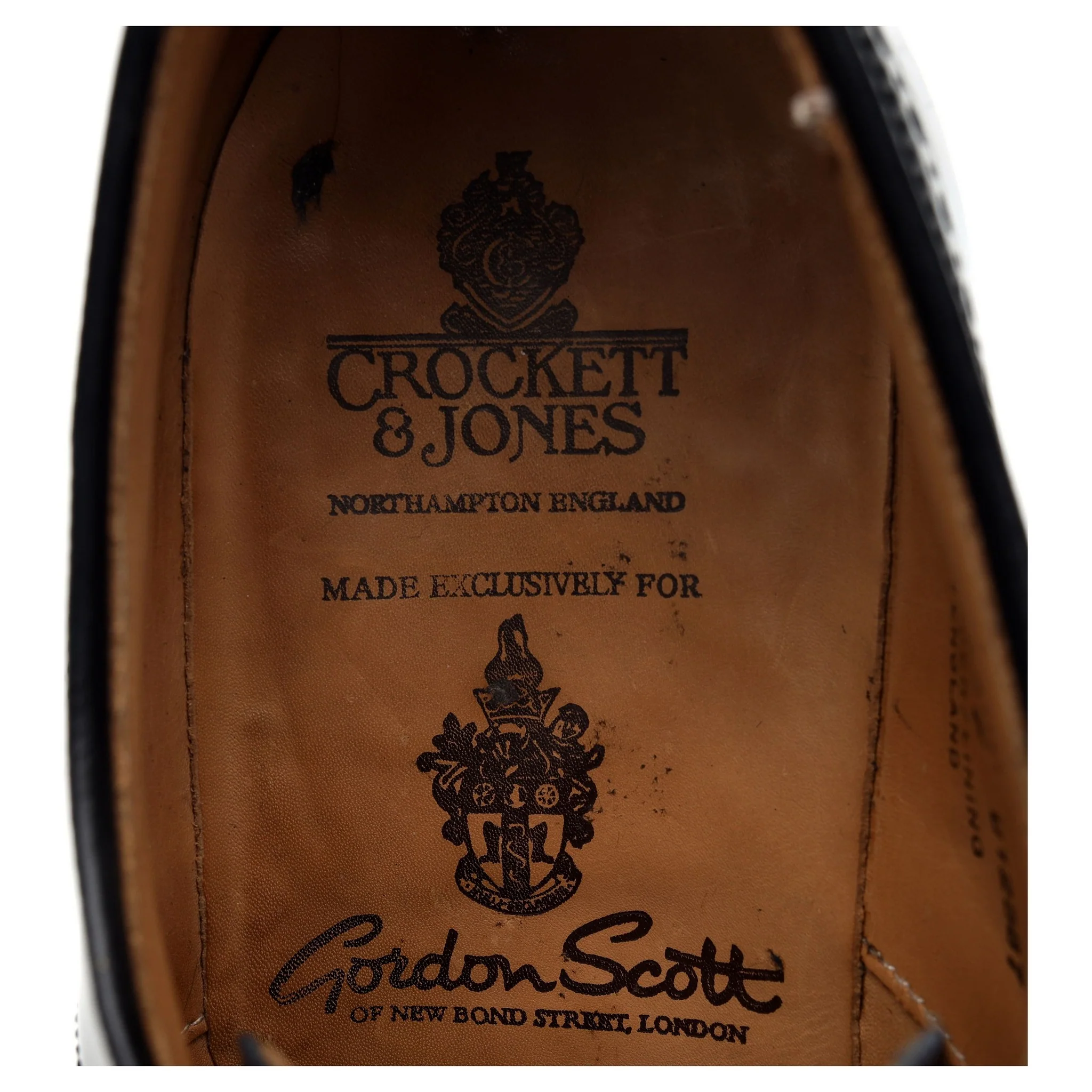 Gordon Scott 'Liskeaed' Black Leather Derby Brogue UK 8 F - Image 6