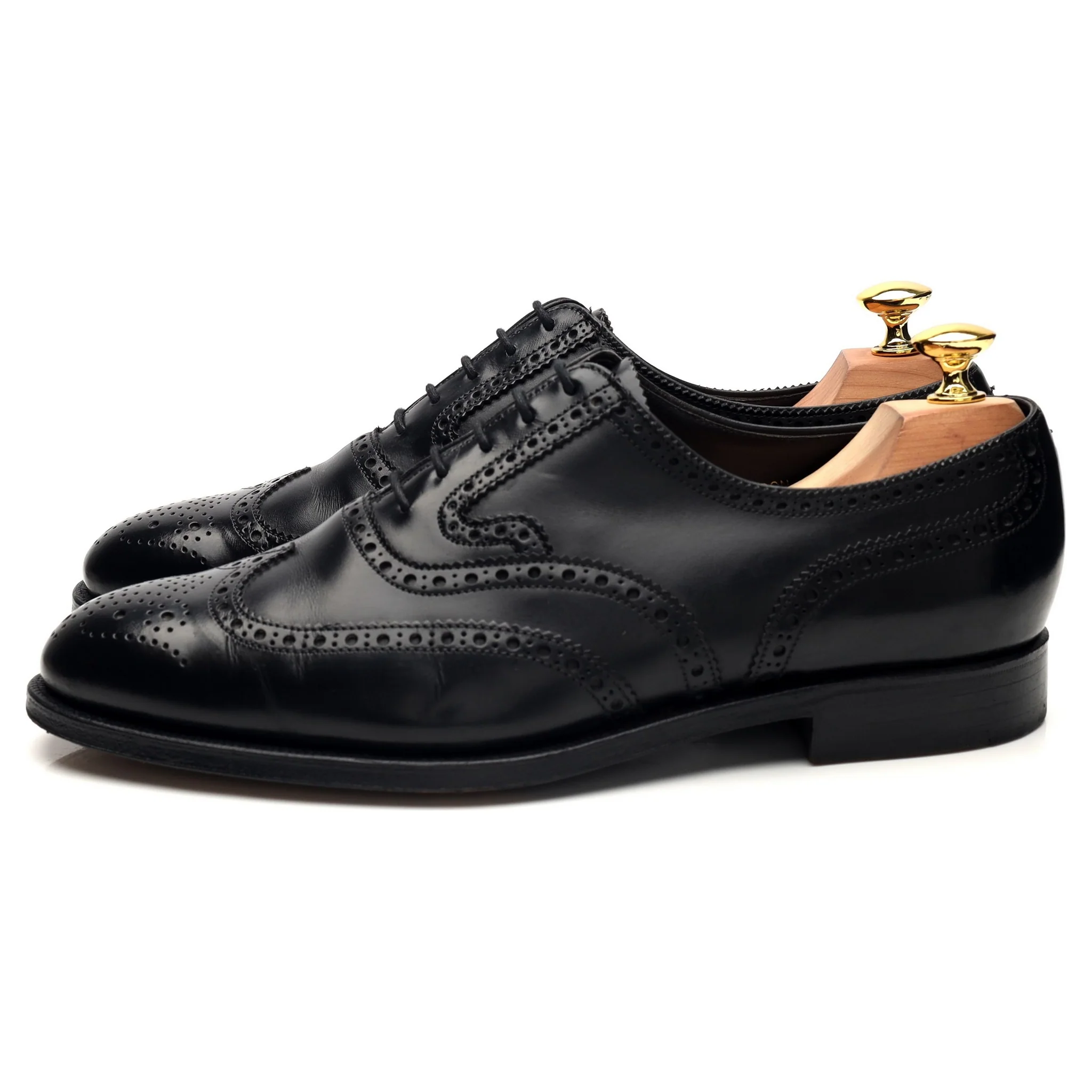 Gordon Scott 'London' Black Leather Oxford Brogues UK 7.5 G - Image 3