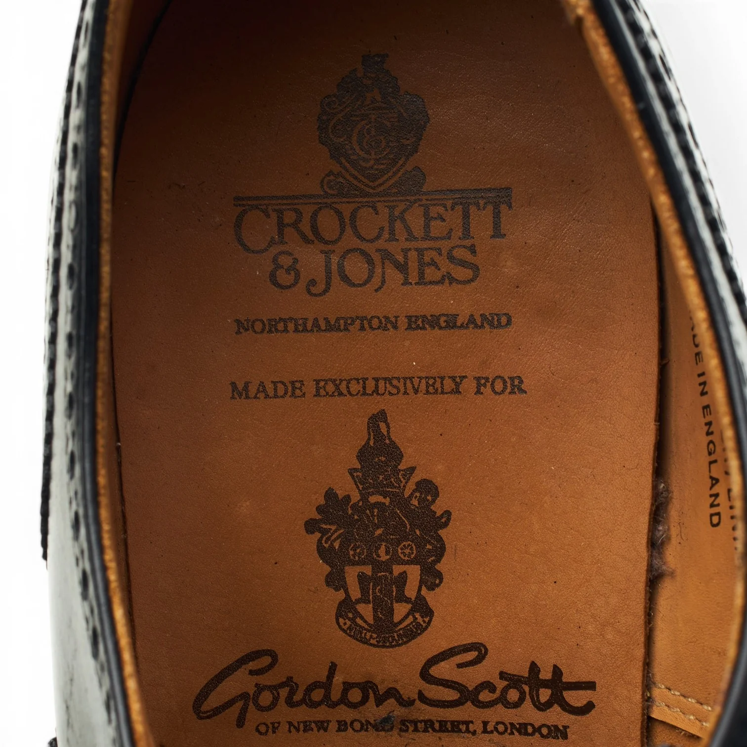 Gordon Scott 'Plymouth' Black Leather Oxford Brogues UK 8.5 G - Image 6