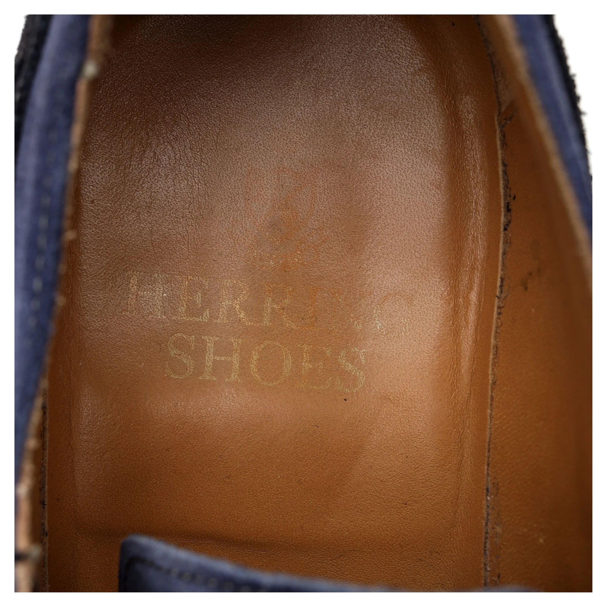 'Gosport' Navy Blue Suede Derby Brogues UK 7 F - Image 12