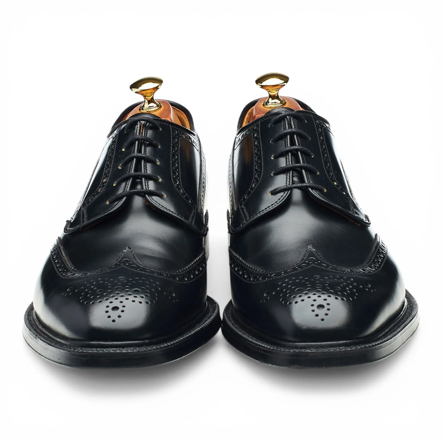 'Grafton' Black Leather Derby Brogues UK 10 F - Image 2