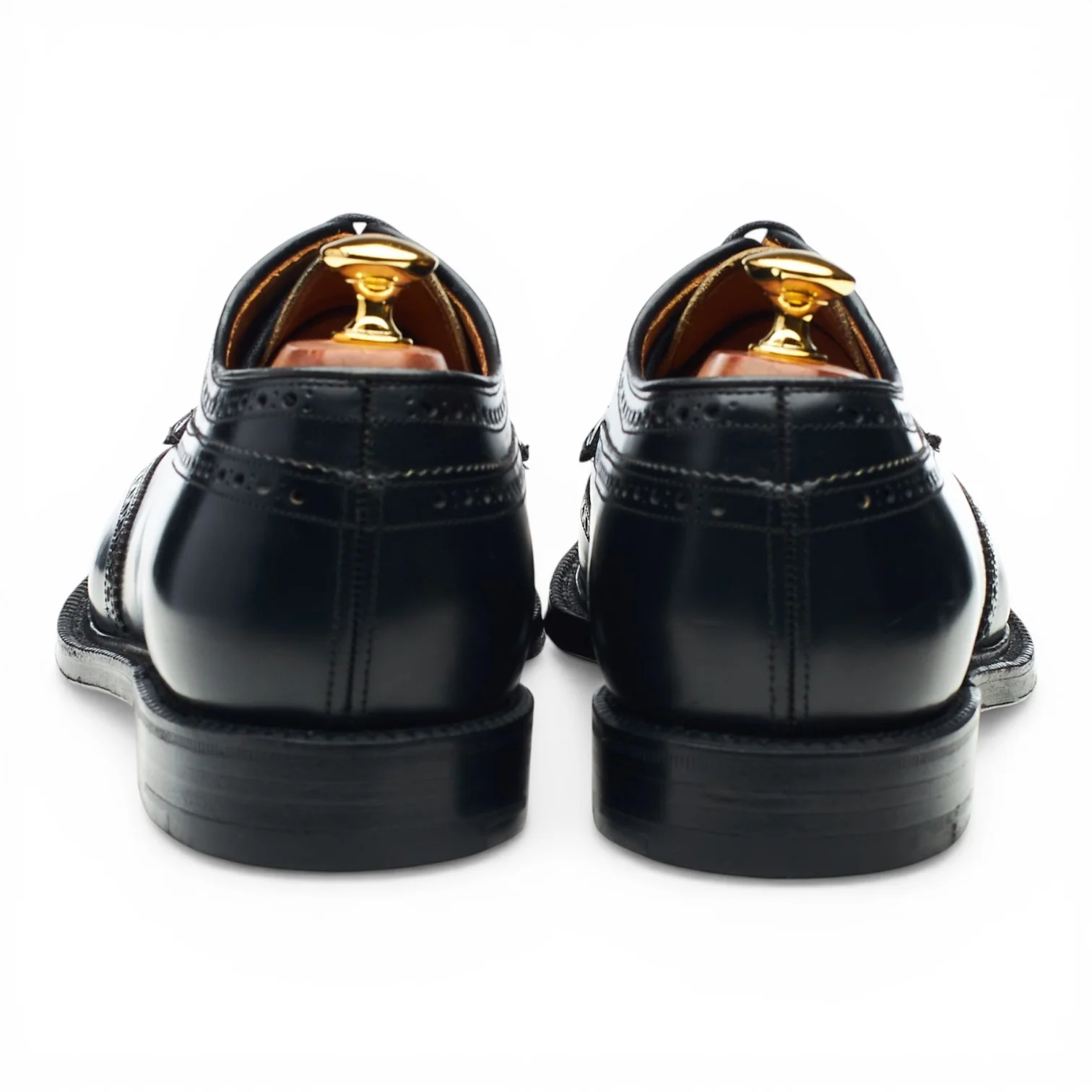 'Grafton' Black Leather Derby Brogues UK 10 F - Image 4