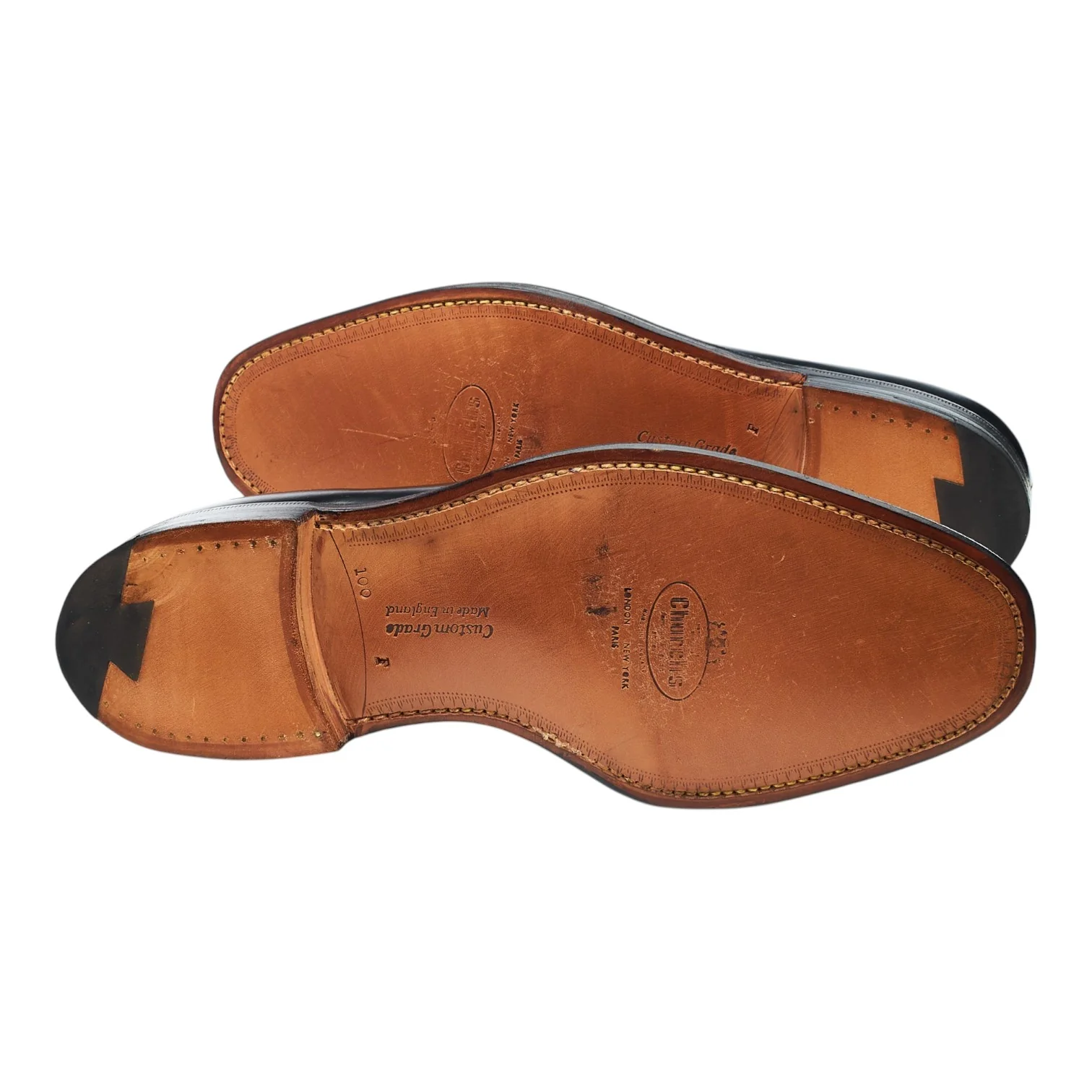 'Grafton' Black Leather Derby Brogues UK 10 F - Image 5