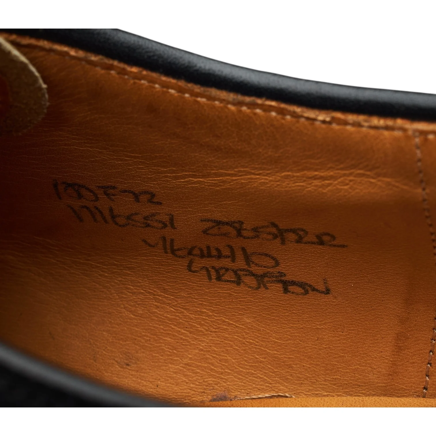 'Grafton' Black Leather Derby Brogues UK 10 F - Image 7