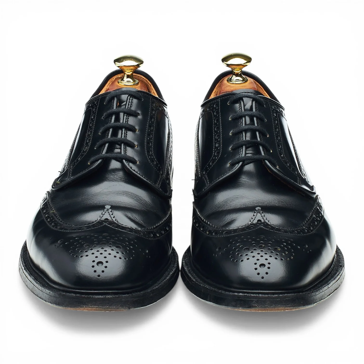 'Grafton' Black Leather Derby Brogues UK 7.5 F - Image 2