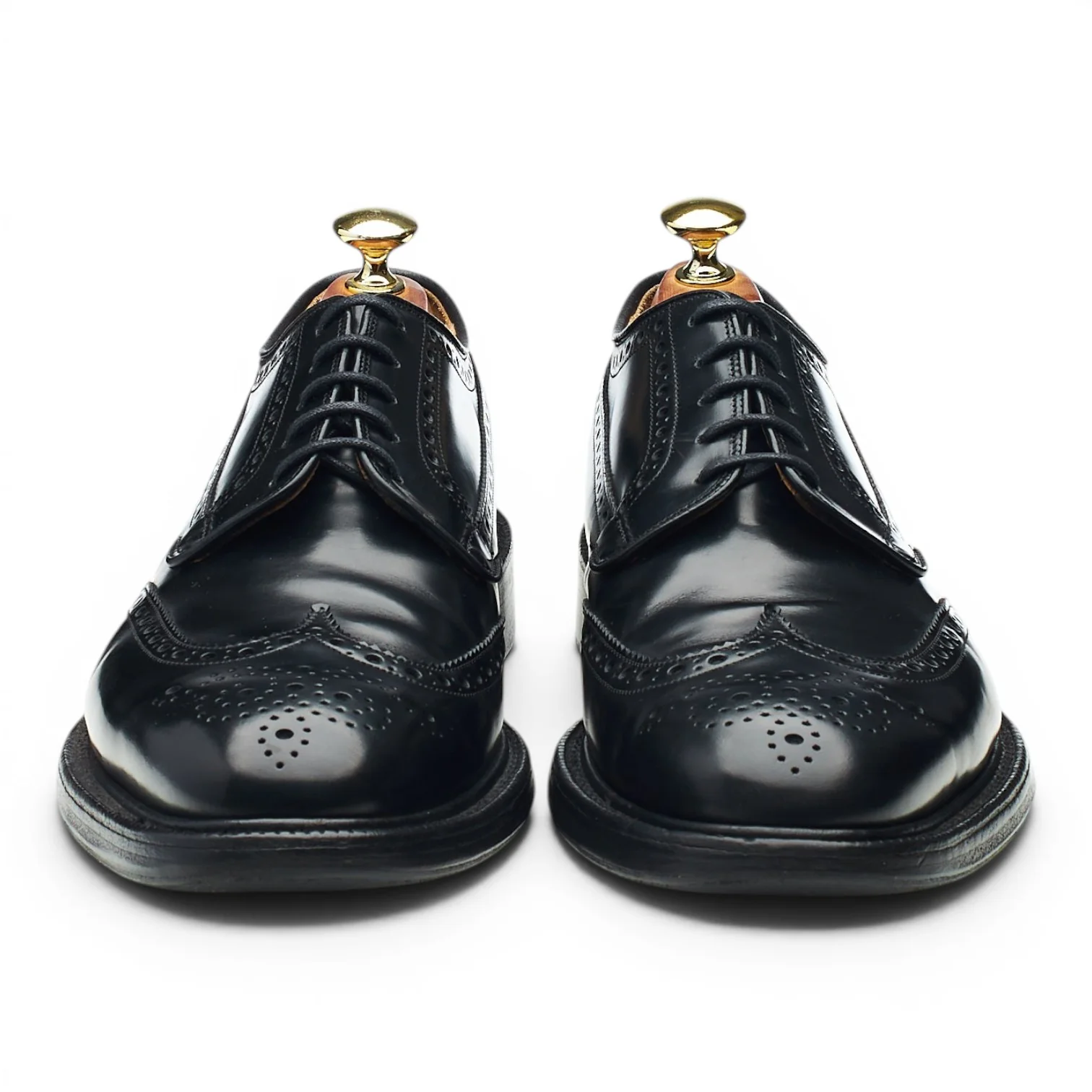 'Grafton' Black Leather Derby Brogues UK 7 G - Image 2