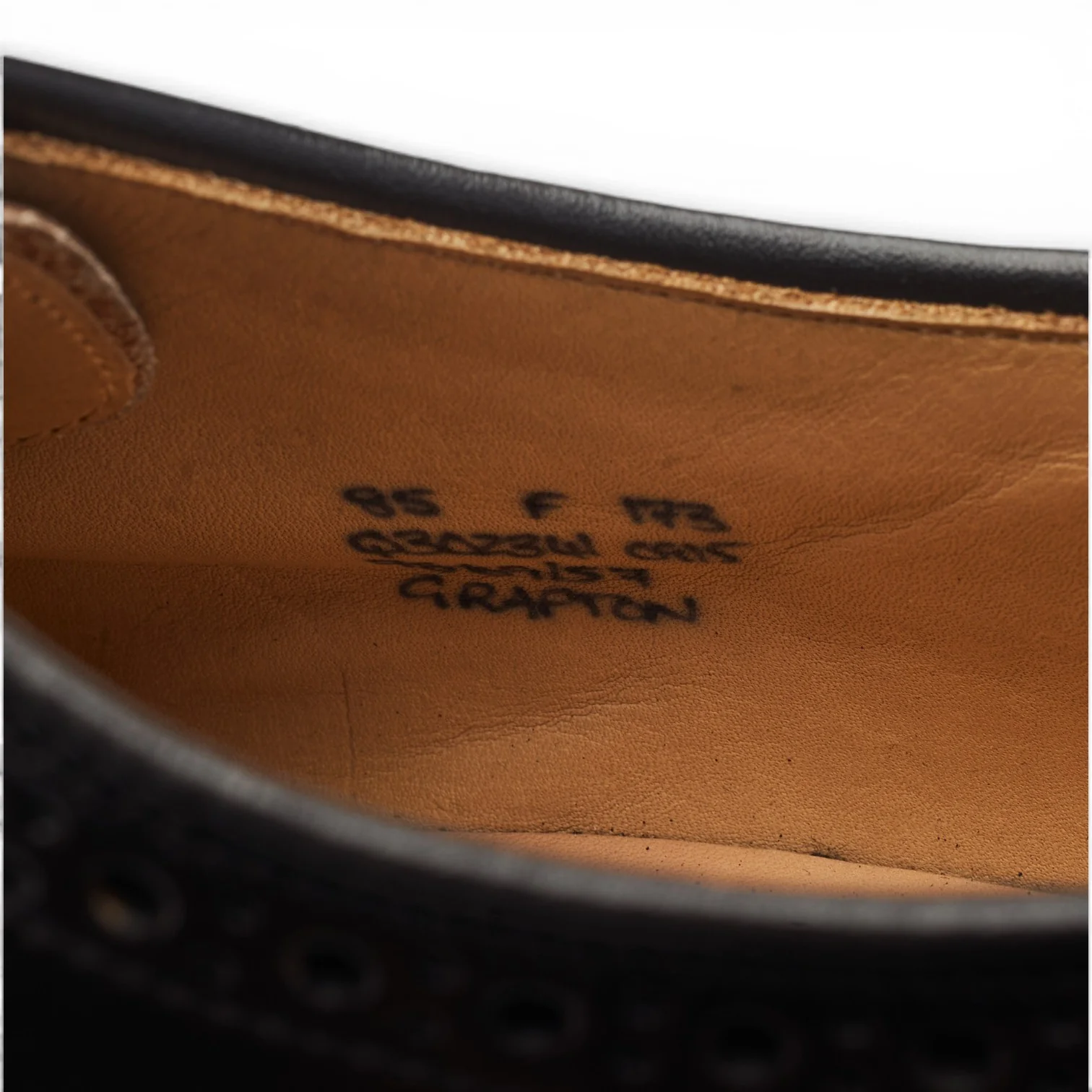 'Grafton' Dark Brown Leather Derby Brogues UK 8.5 F - Image 7