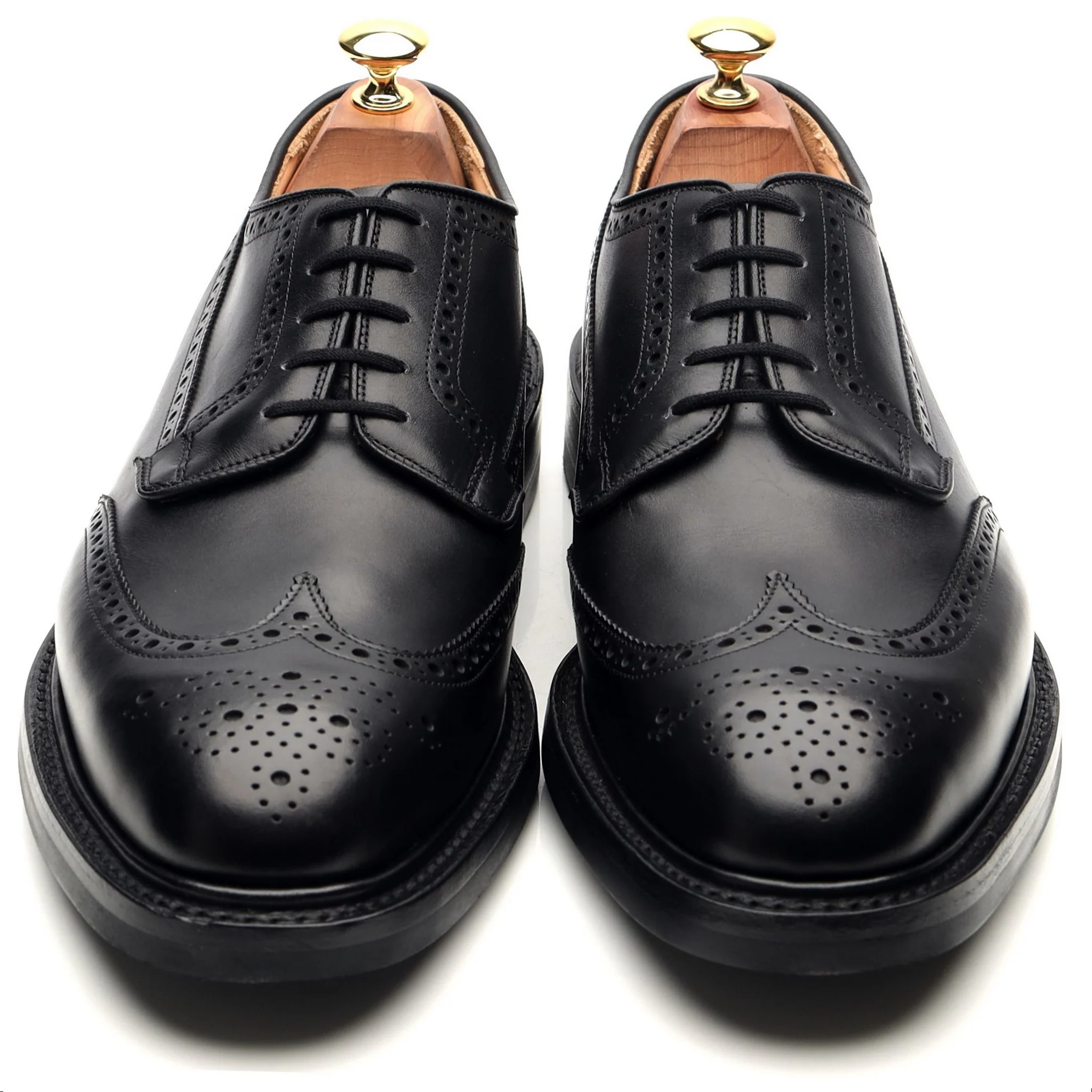 'Grafton' Black Leather Derby Brogues UK 9.5 G - Image 9