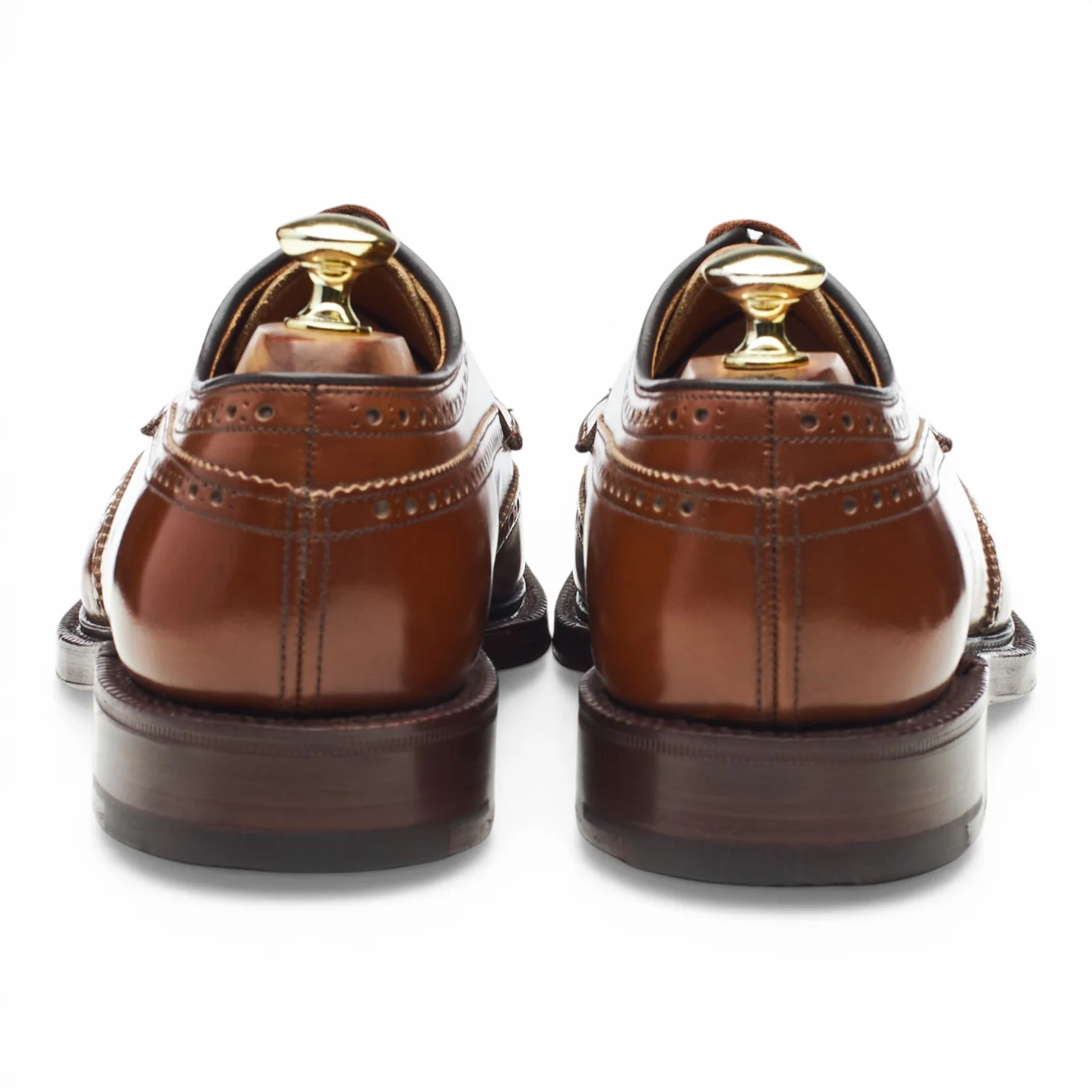 'Grafton' Tan Brown Leather Derby Brogues UK 7.5 F - Image 4