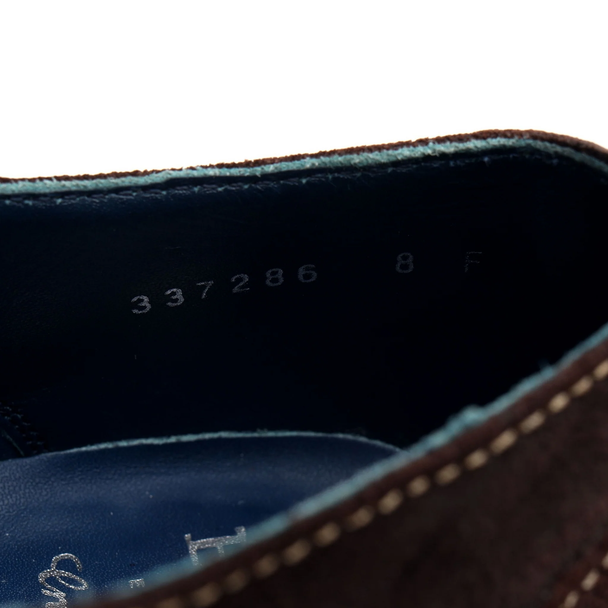 'Grant' Dark Brown Waxed Suede Brogues UK 8 F - Image 7