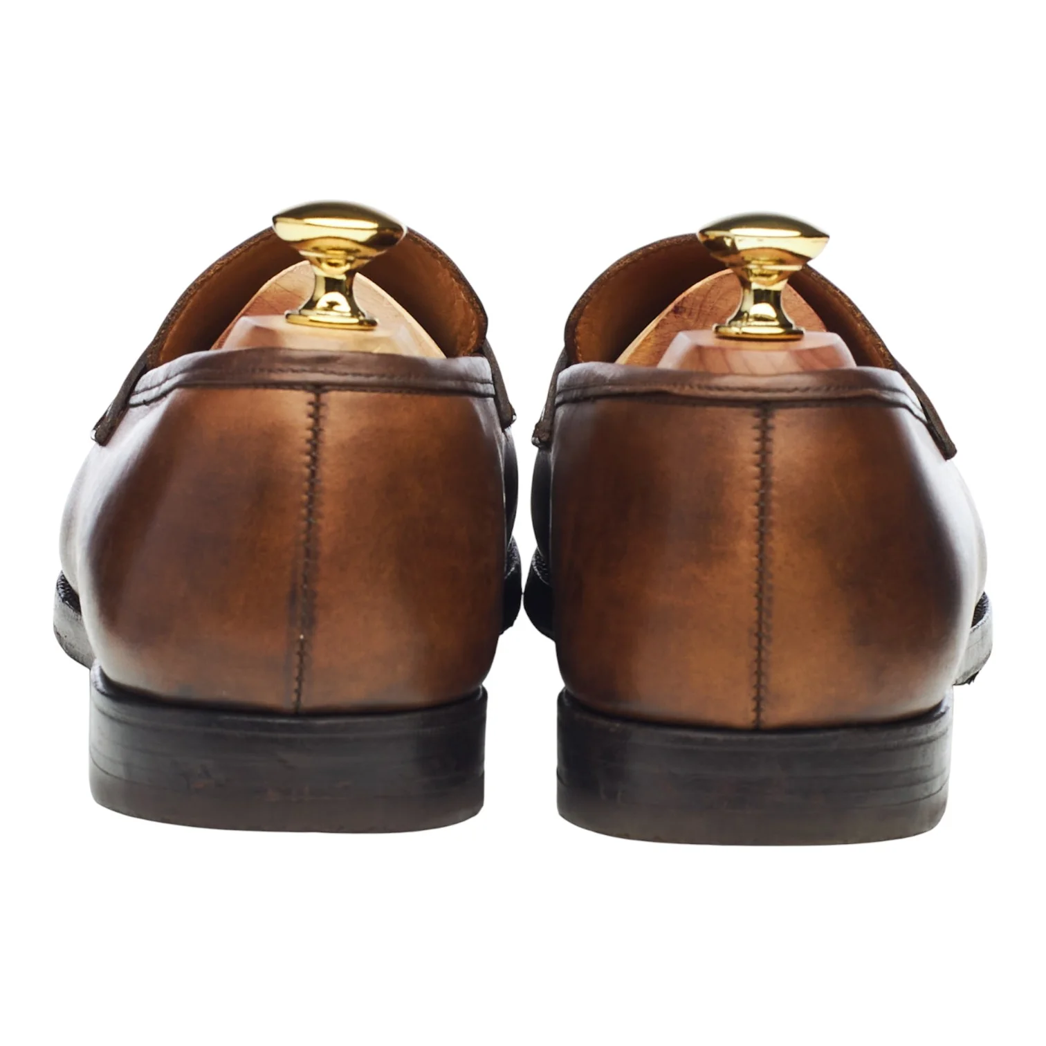 'Grantham 2' Brown Leather Loafers UK 7 E - Image 4