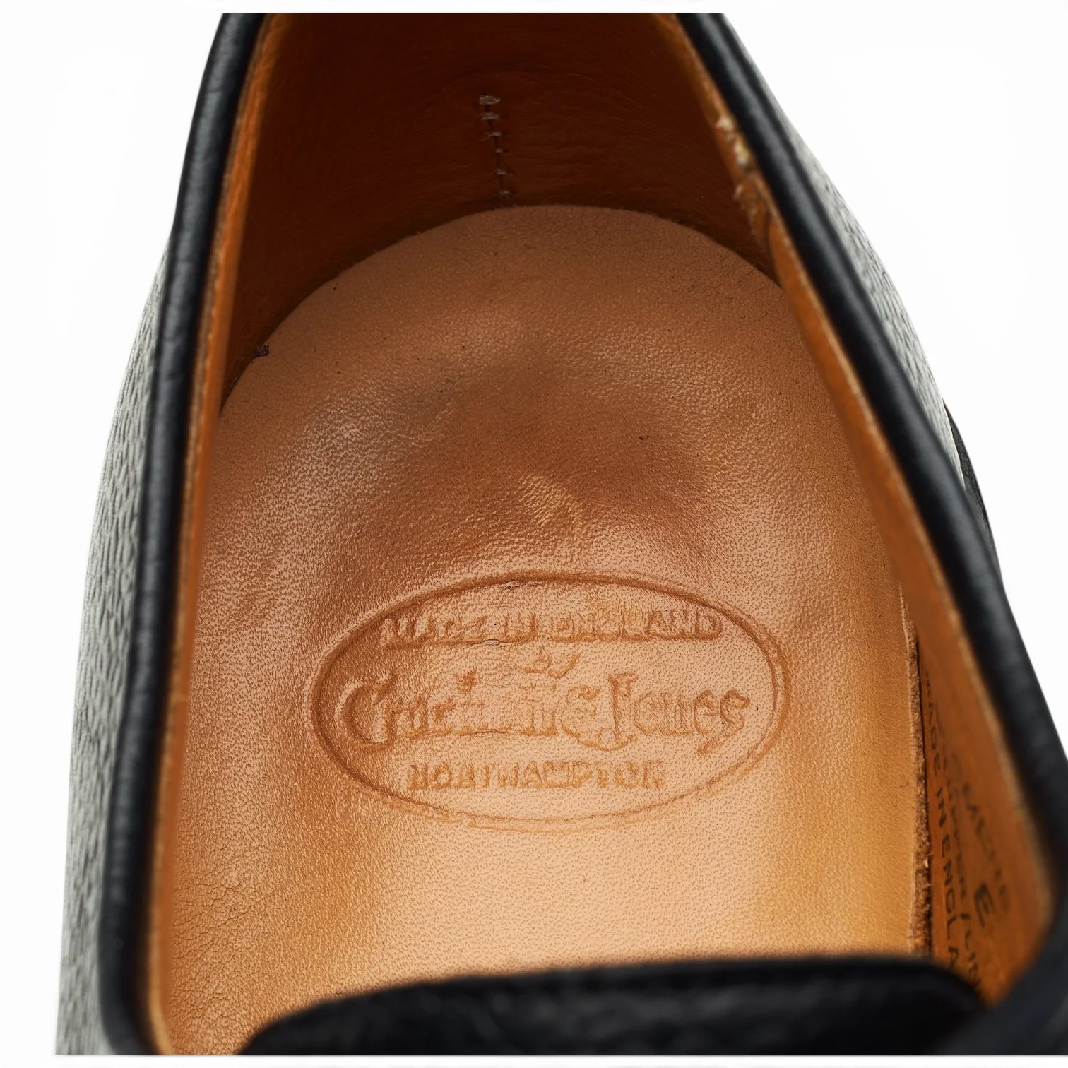 'Grasmere' Black Grain Leather Derby UK 7 E - Image 6