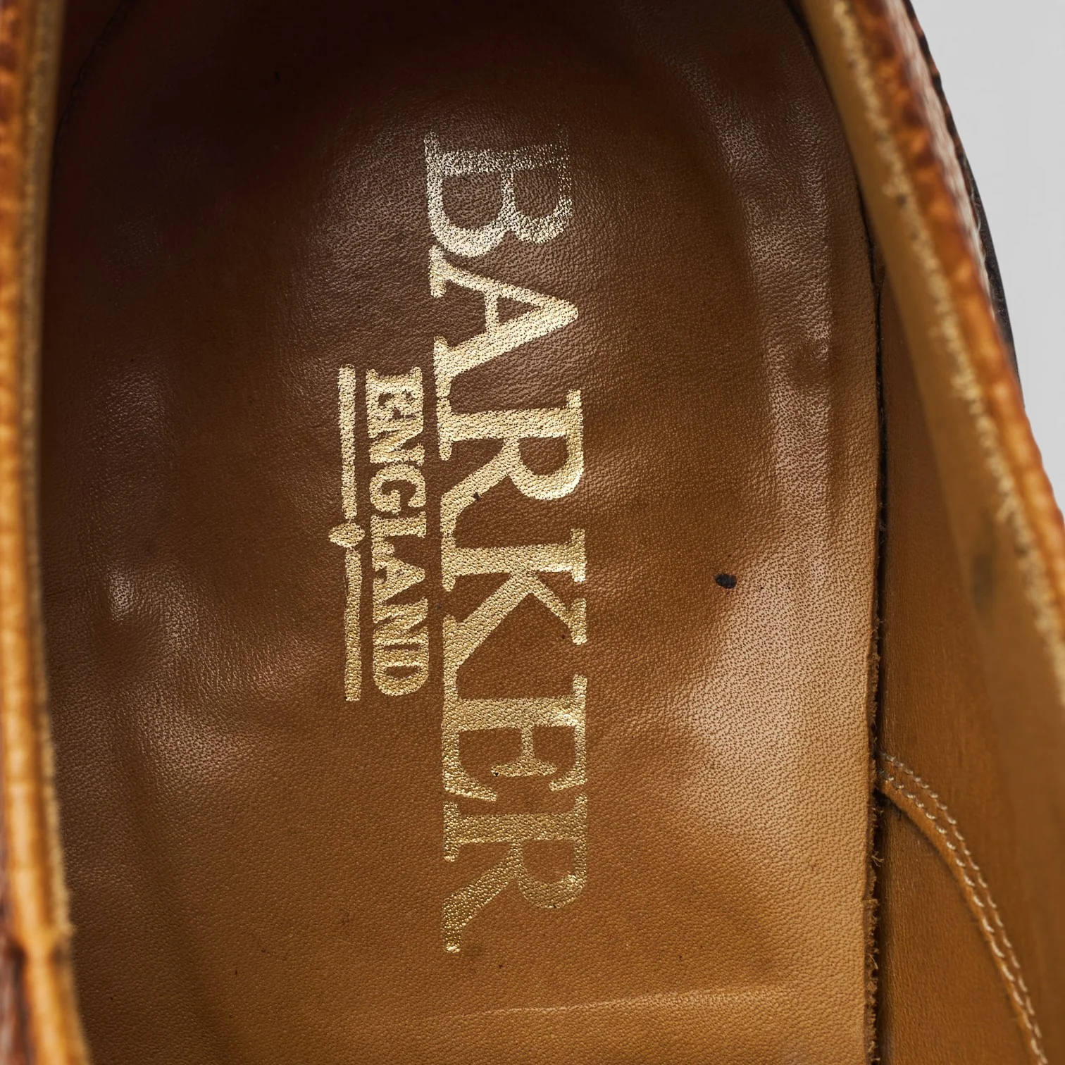 'Grassington' Tan Brown Grain Leather Derby Brogues UK 11 F - Image 6