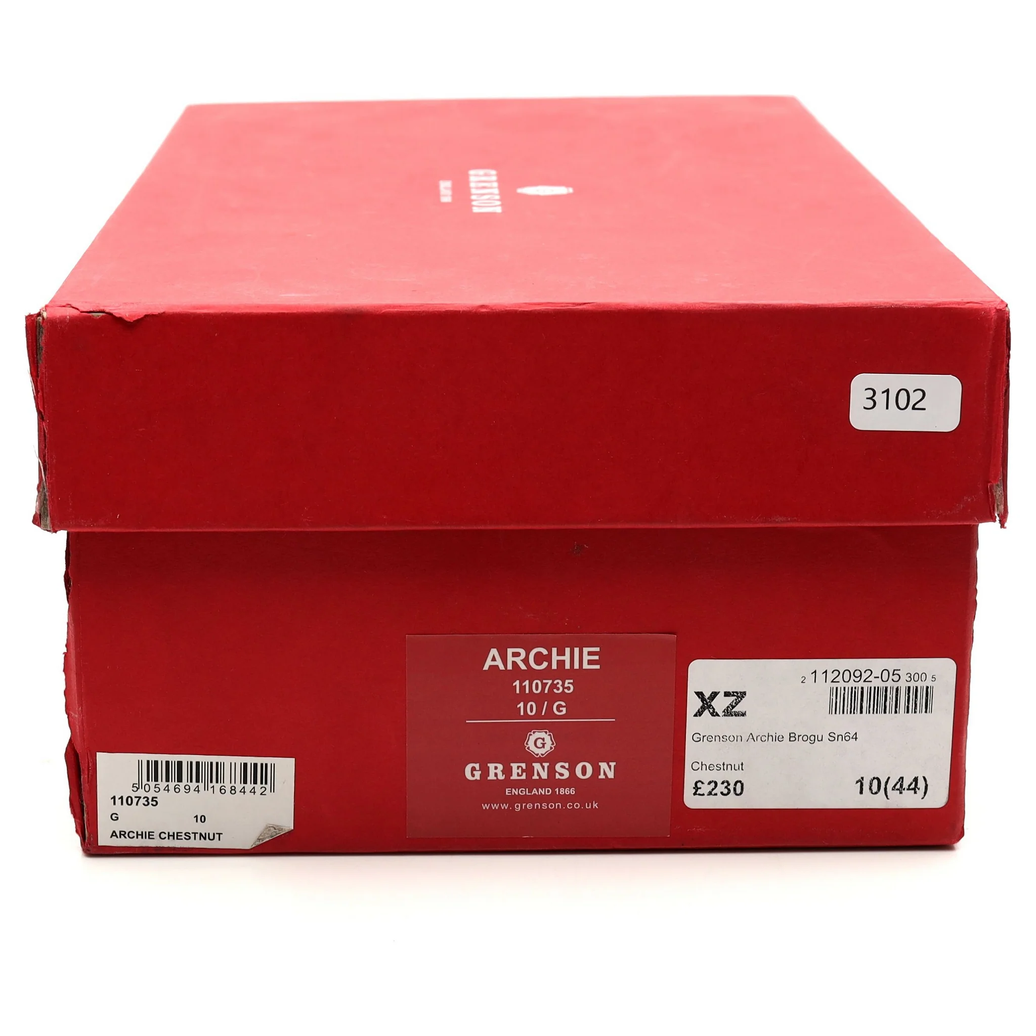 'Archie' Brown Leather Derby Brogues UK 10 G - Image 14