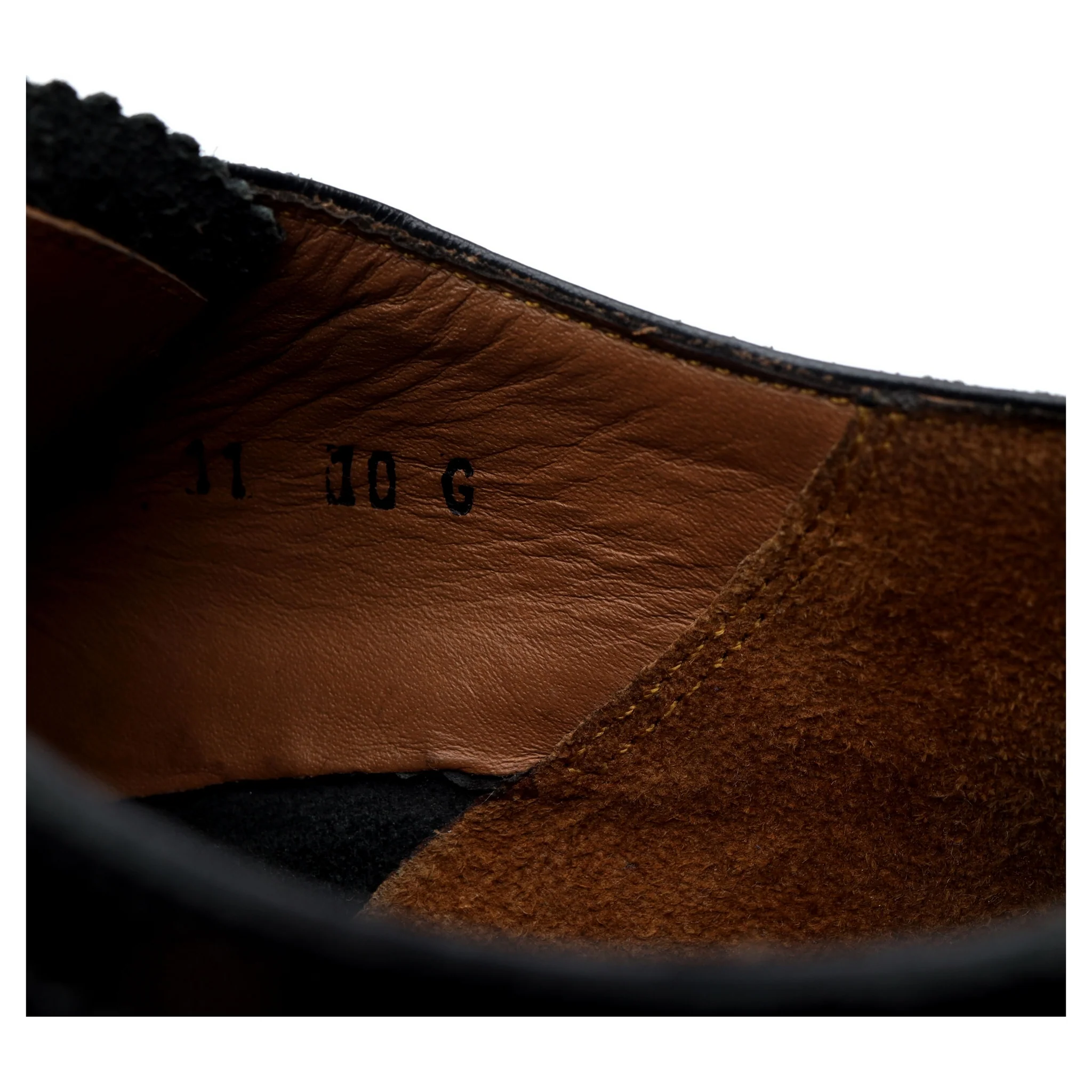 'Sid' Black Leather Derby Brogues UK 10 G - Image 13