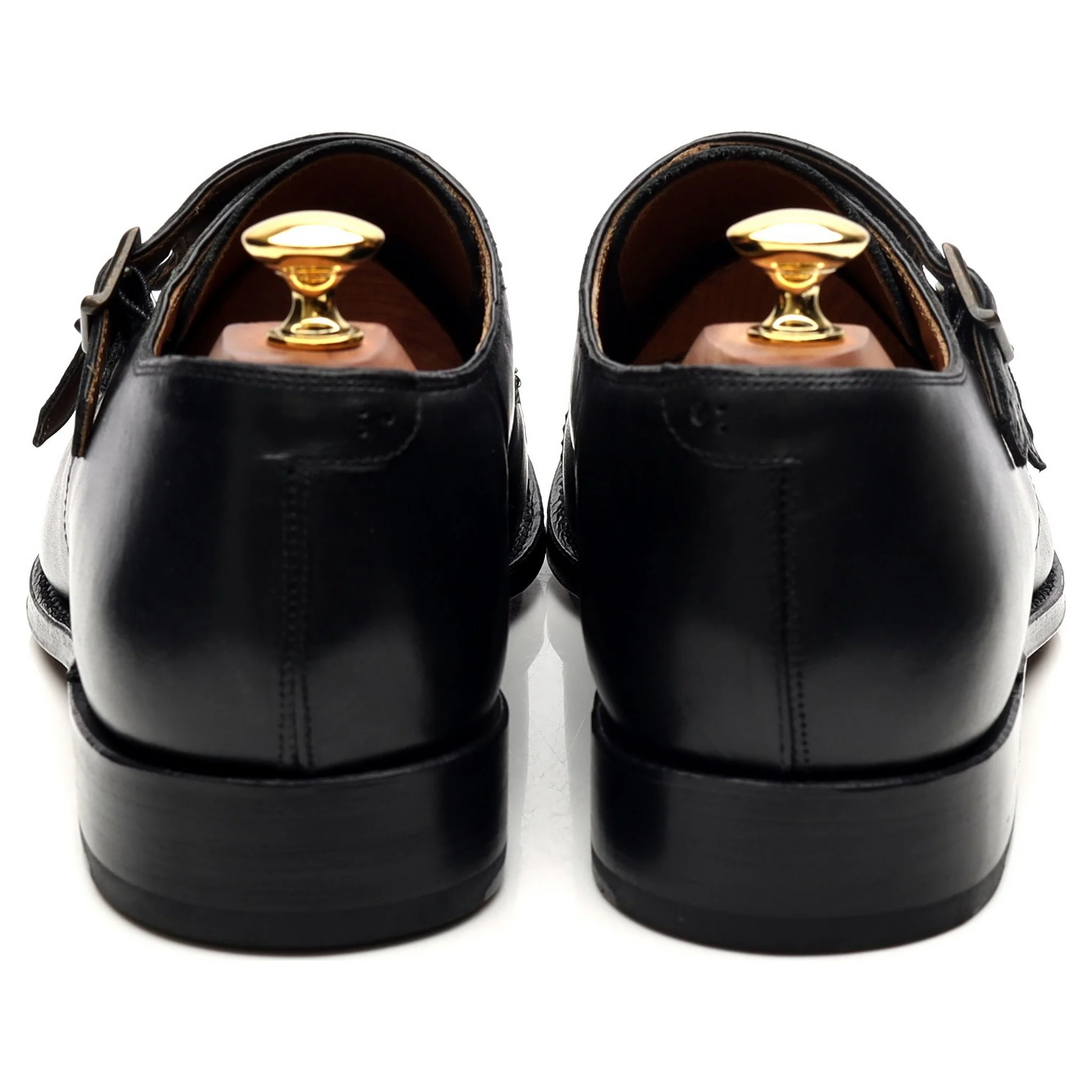 'Ellery' Black Leather Double Monk Strap UK 9 F - Image 4