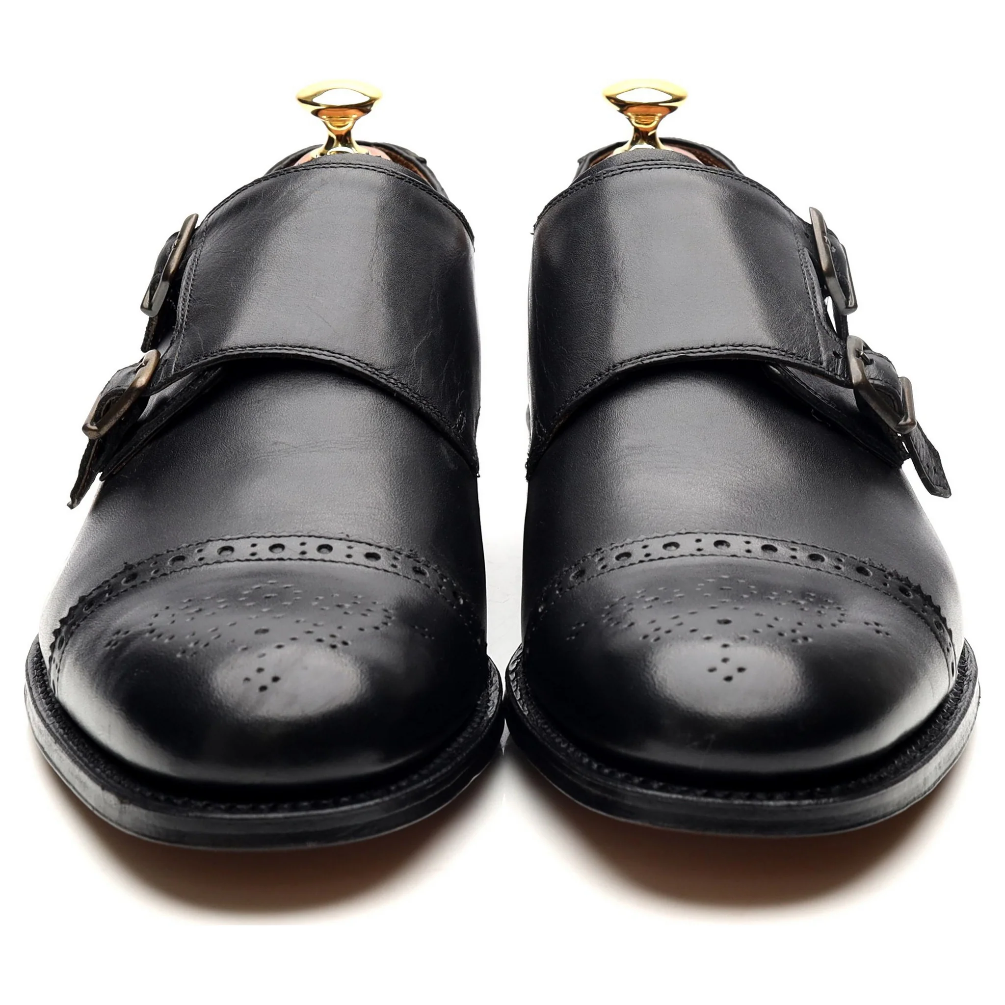 'Ellery' Black Leather Double Monk Strap UK 9 F - Image 8