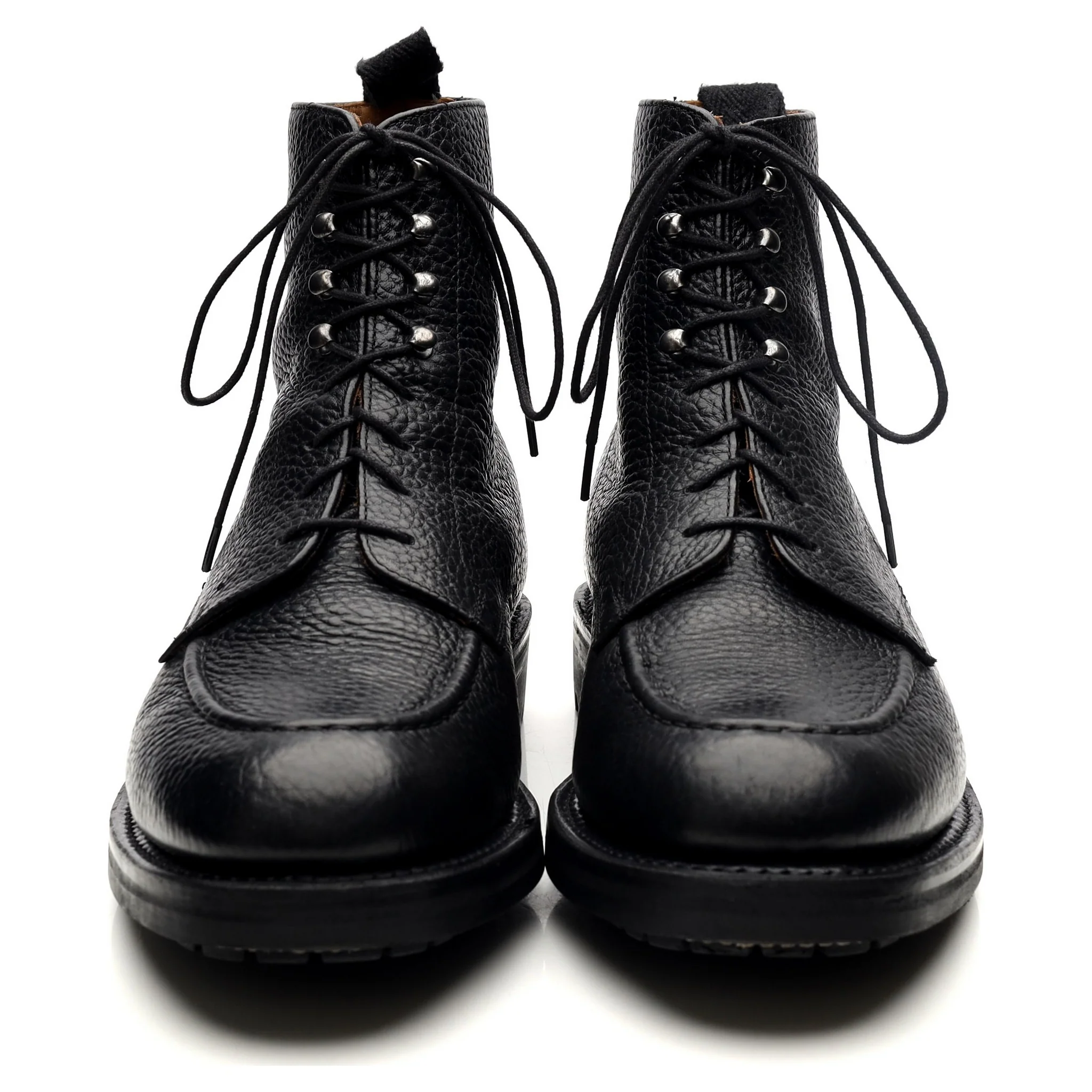 'Sawyer' Black Leather Apron Boots UK 8.5 G - Image 8