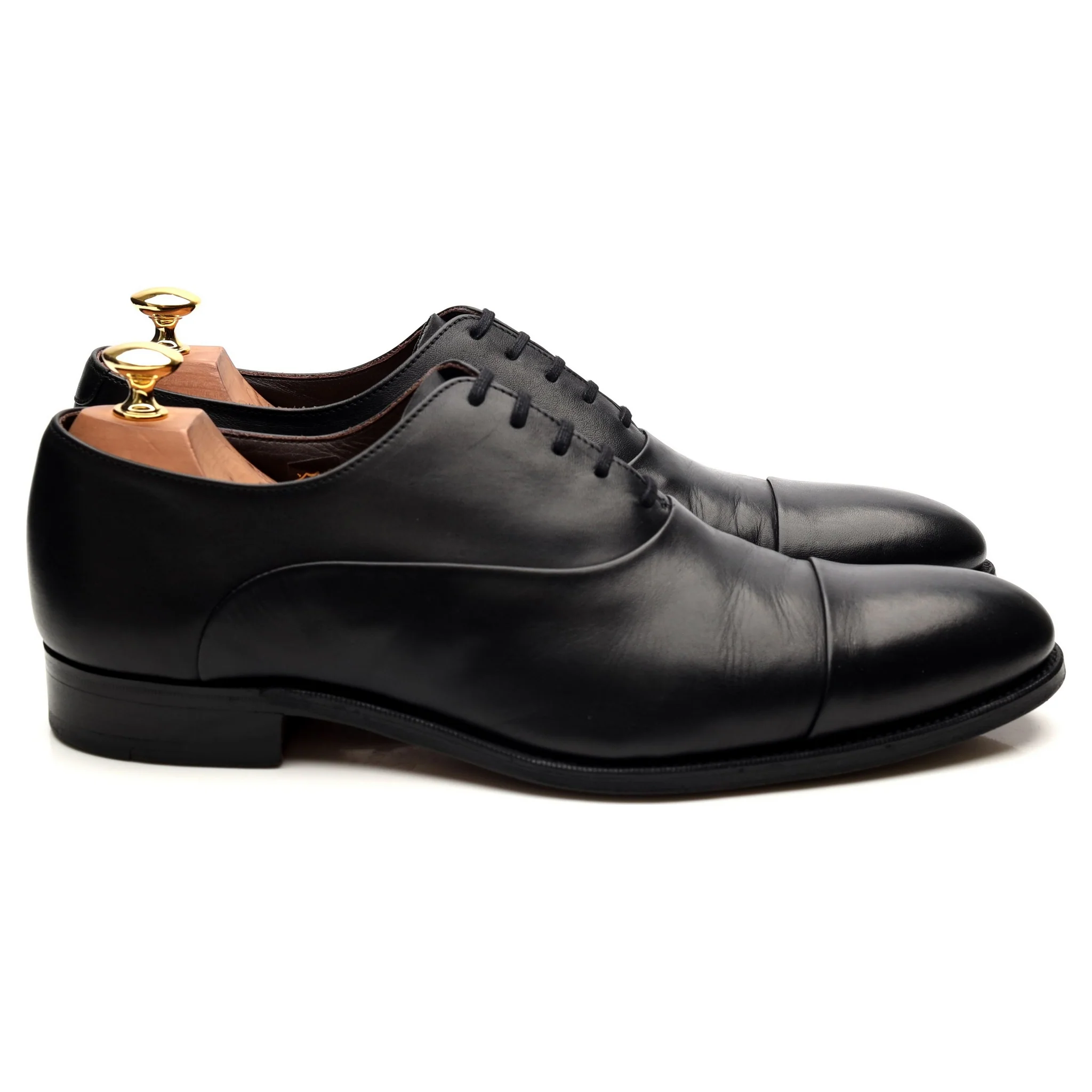 Black Leather Oxford UK 8 F - Image 6