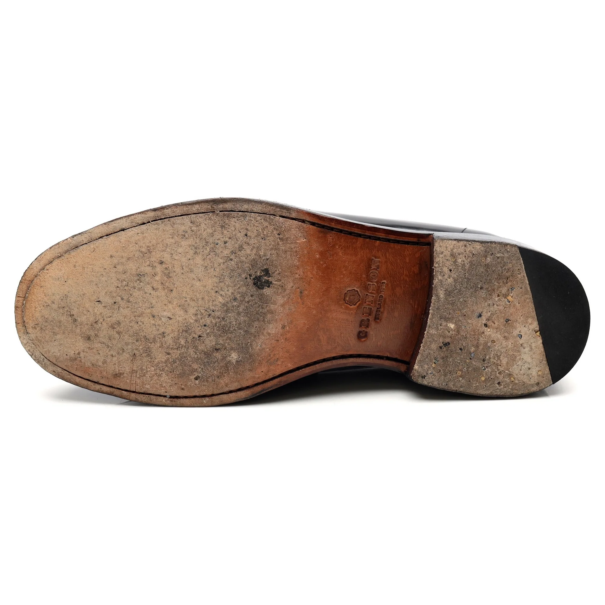 'Jago' Black Leather Loafers UK 10 E - Image 10