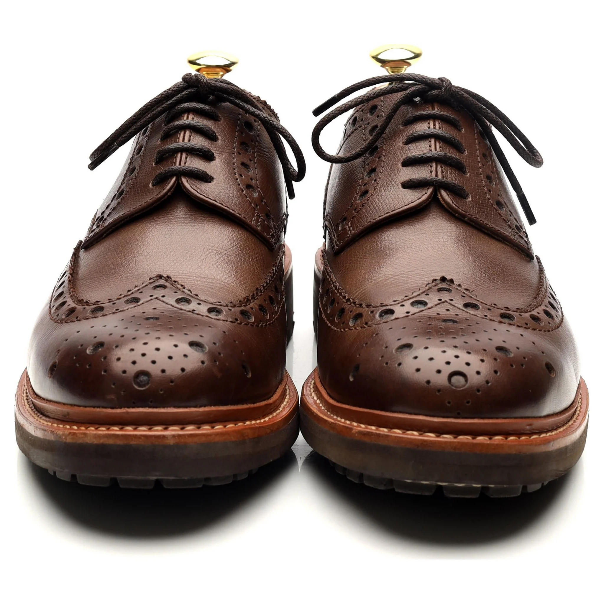 'Archie' Dark Brown Leather Derby Brogues UK 7.5 G - Image 8