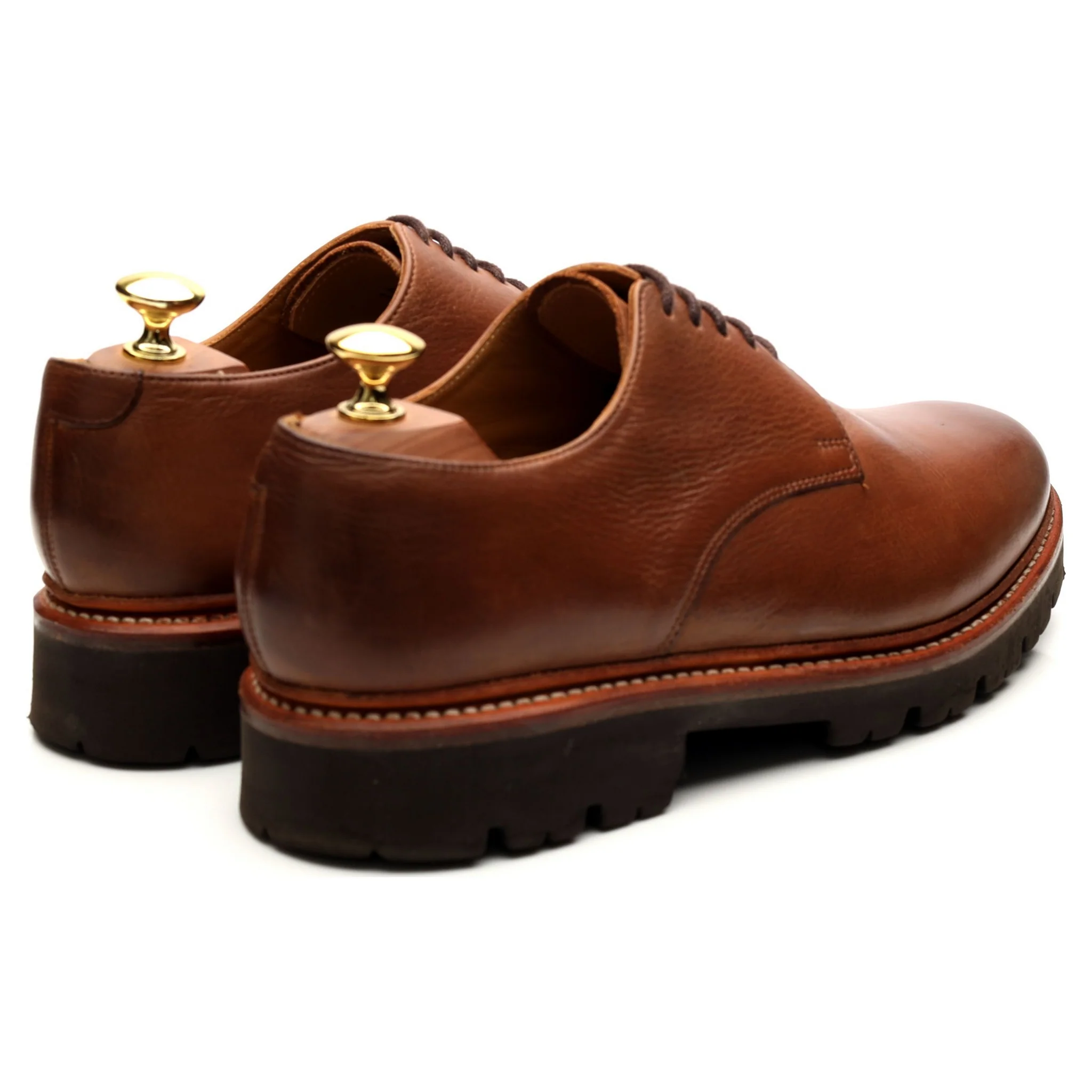 'Curt' Brown Leather Derby UK 8 G - Image 5