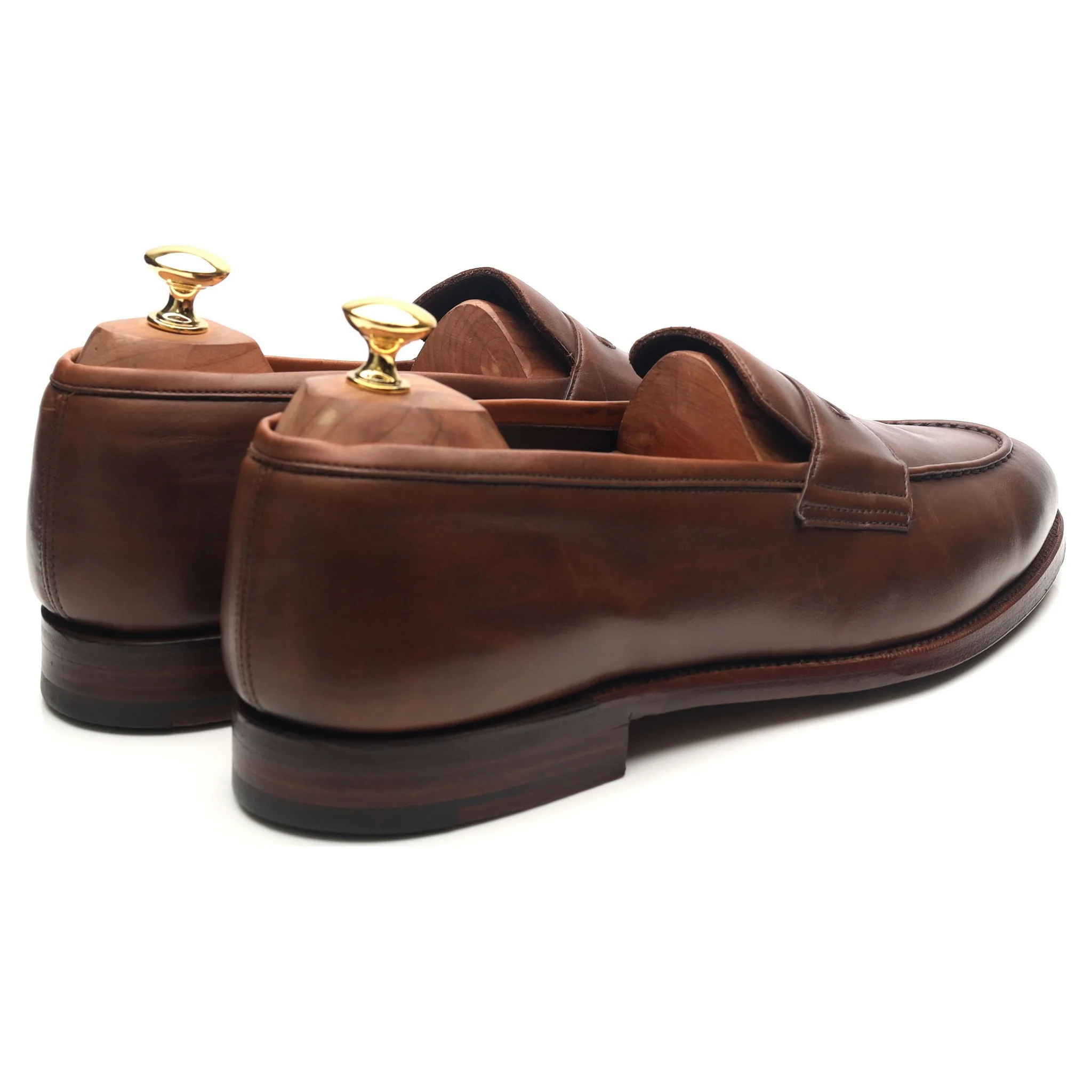 'Aldgate' Brown Leather Loafers UK 10 E - Image 5