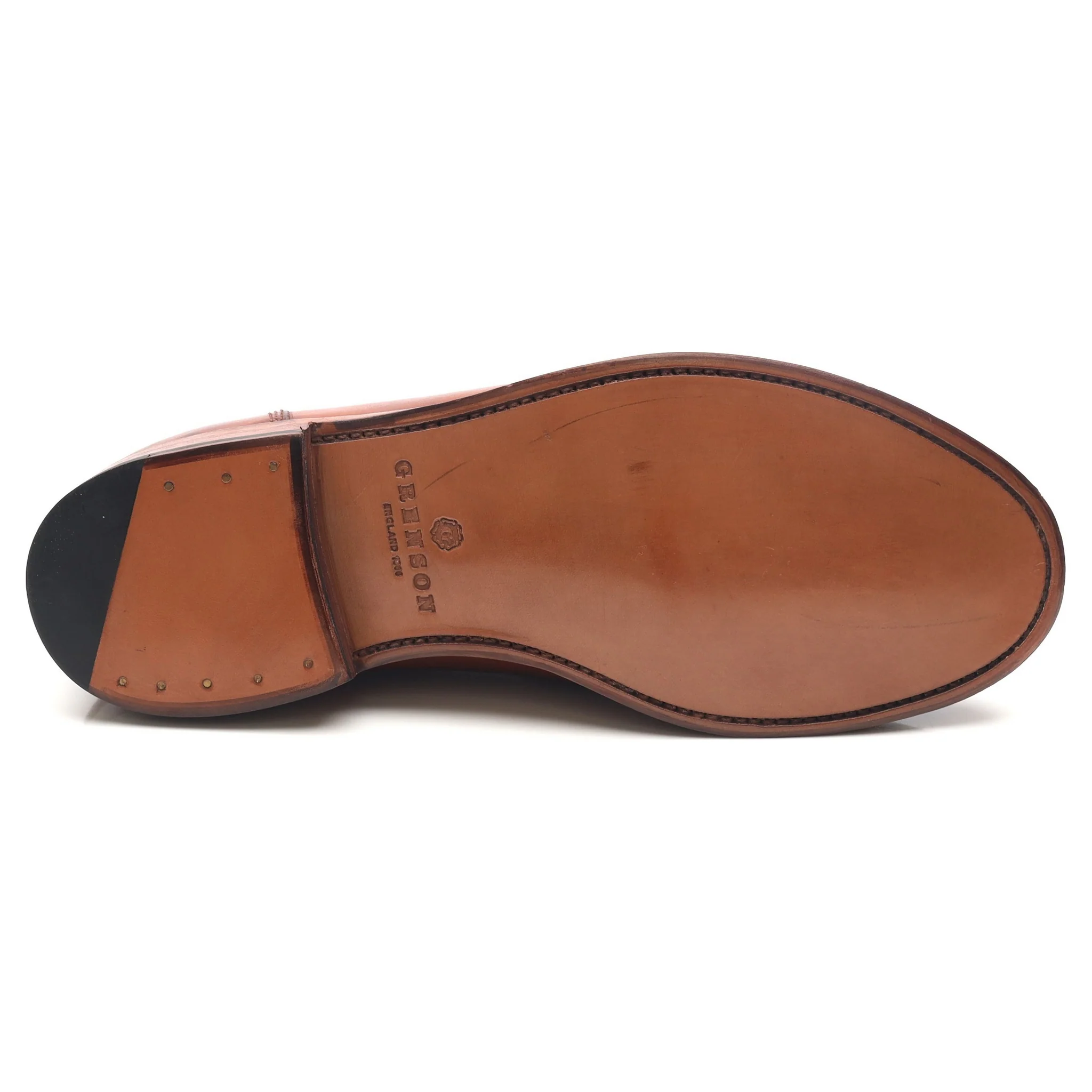'Mackenzie' Tan Brown Leather Tassel Loafers UK 8.5 E - Image 11