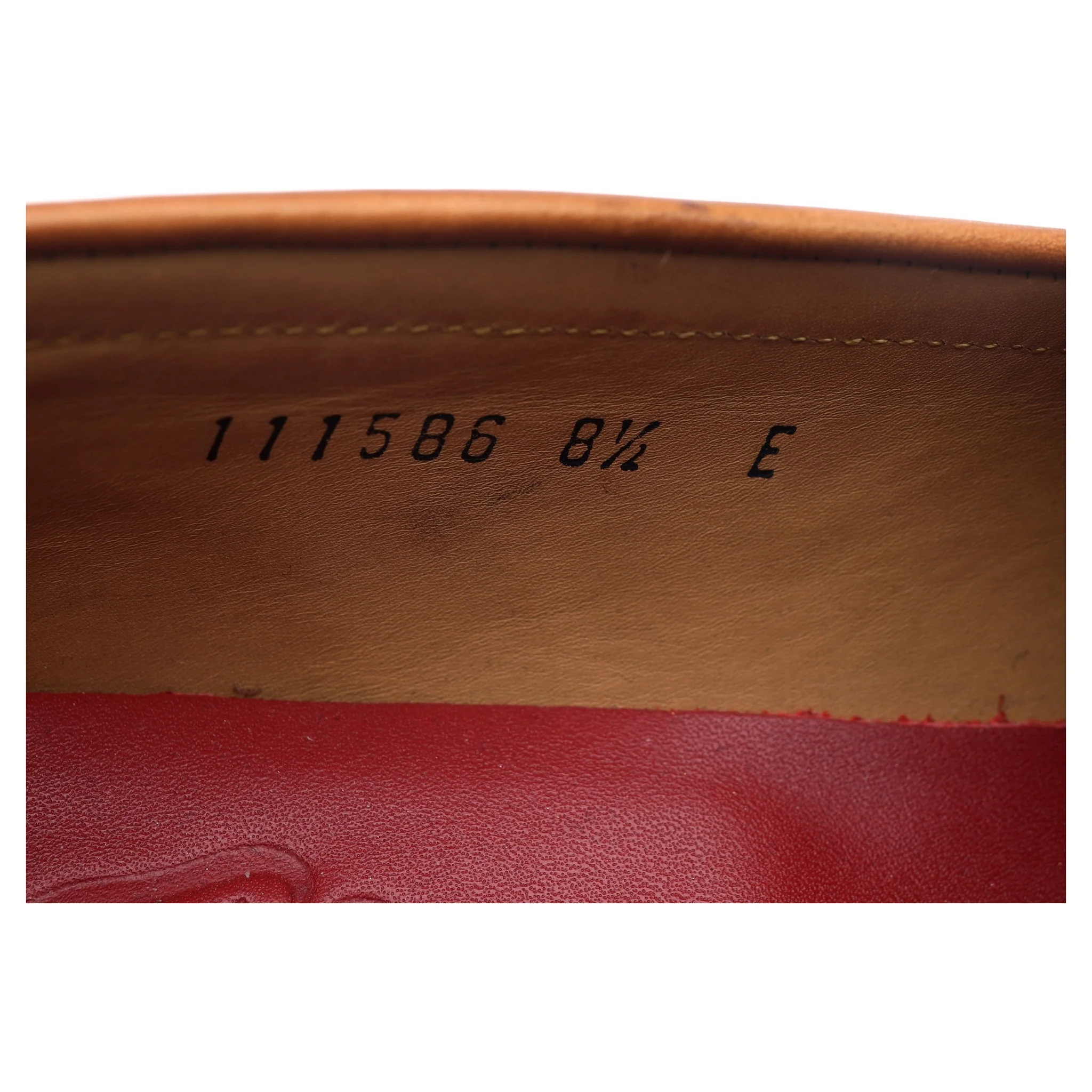 'Mackenzie' Tan Brown Leather Tassel Loafers UK 8.5 E - Image 13