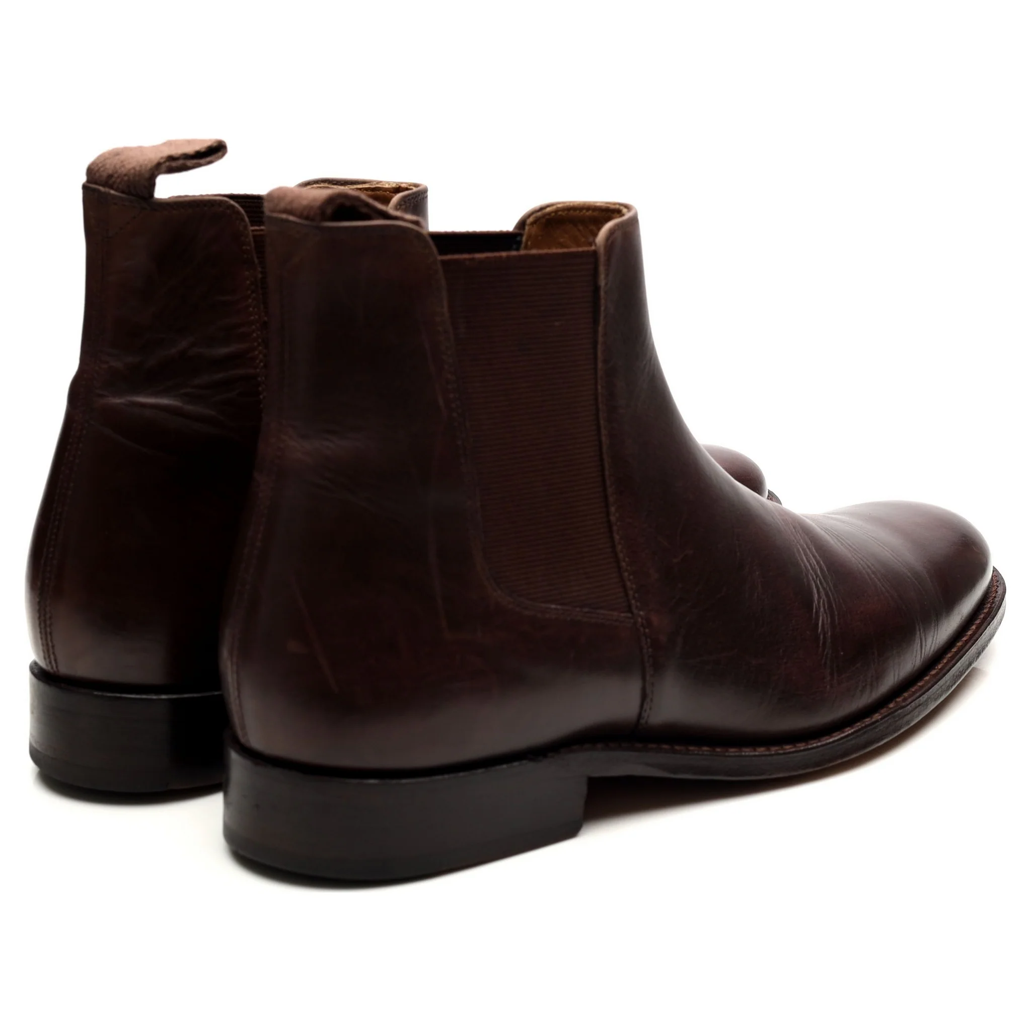 'Declan' Dark Brown Leather Chelsea Boots UK 7 F - Image 5