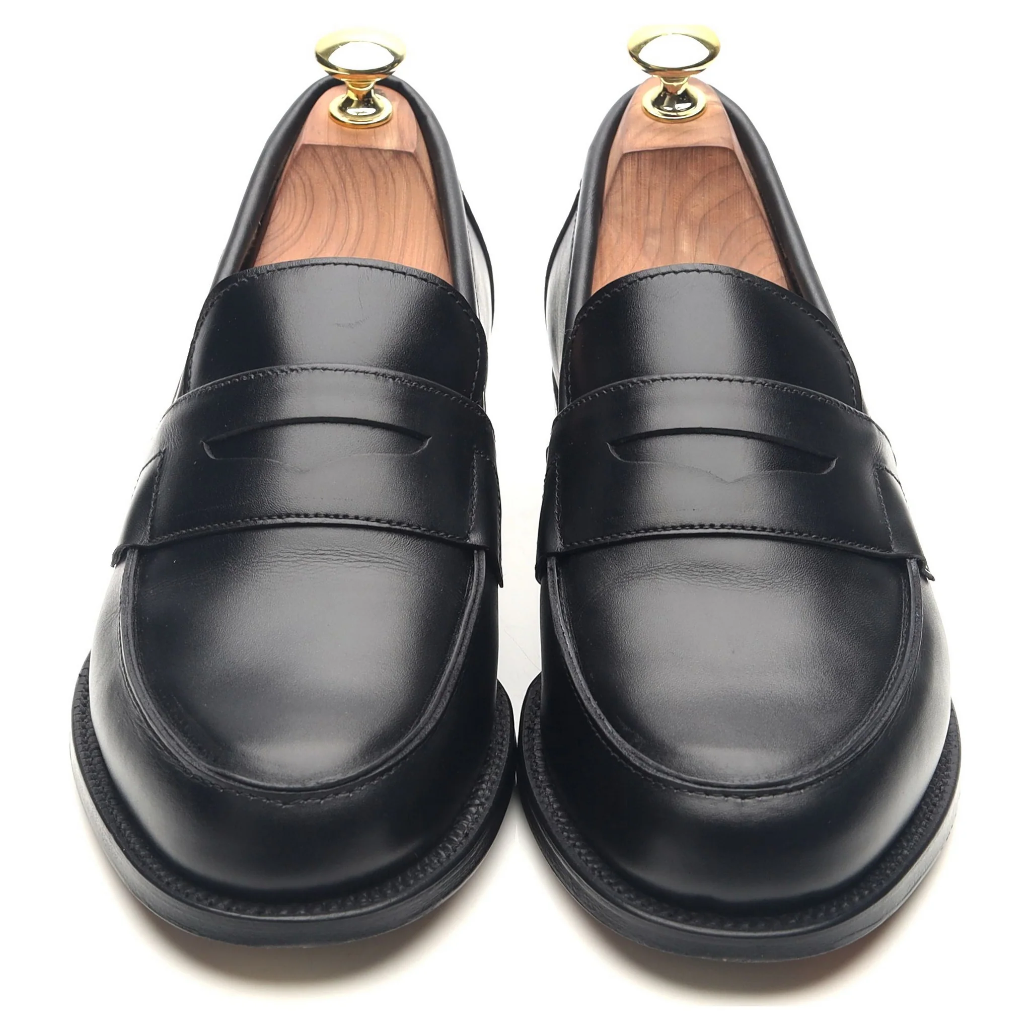 'Epsom' Black Leather Loafers UK 7 E - Image 9
