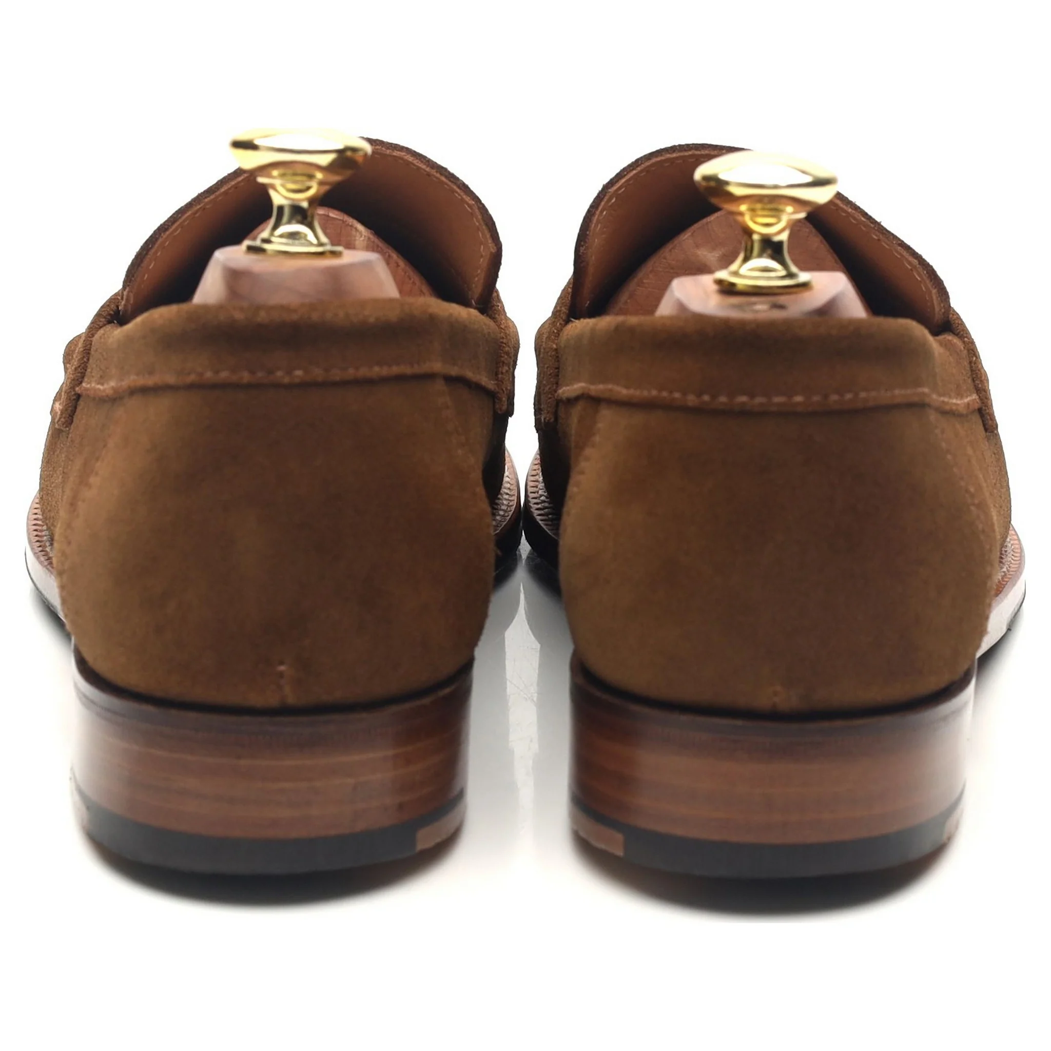 'Epsom' Snuff Brown Suede Loafers UK 7 E - Image 4