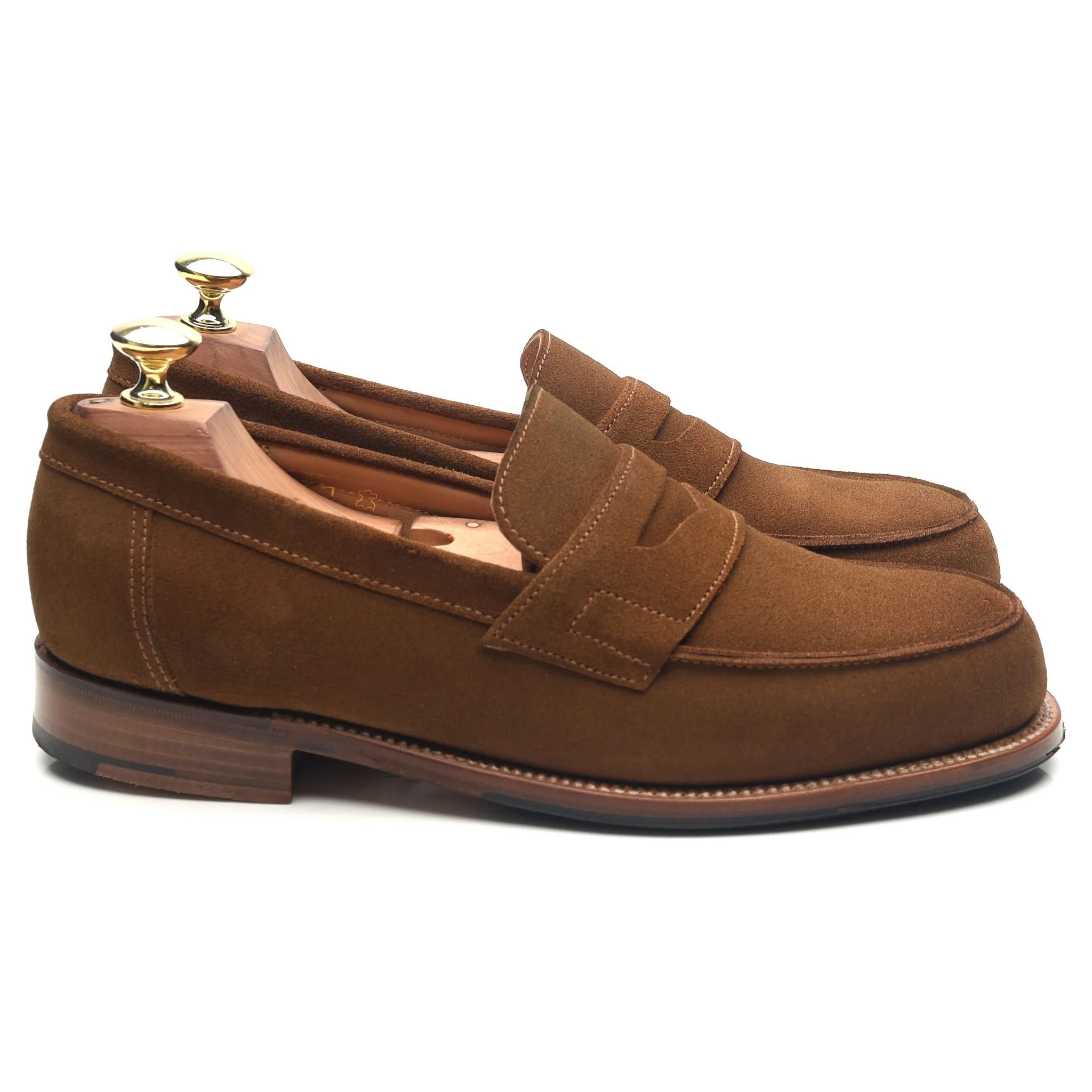 'Epsom' Snuff Brown Suede Loafers UK 7 E - Image 6