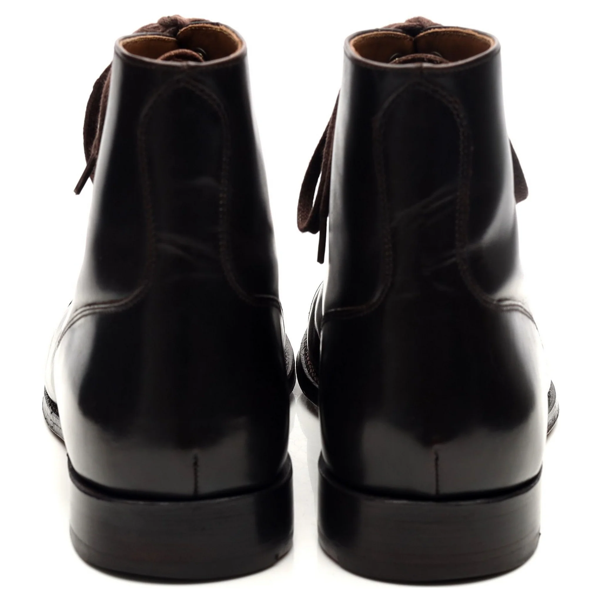 'Leander' Dark Brown Leather Boots UK 7 E - Image 4