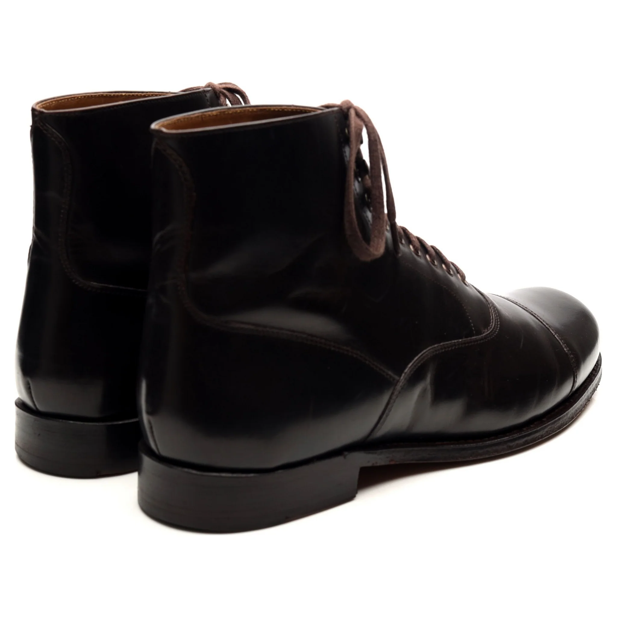 'Leander' Dark Brown Leather Boots UK 7 E - Image 5