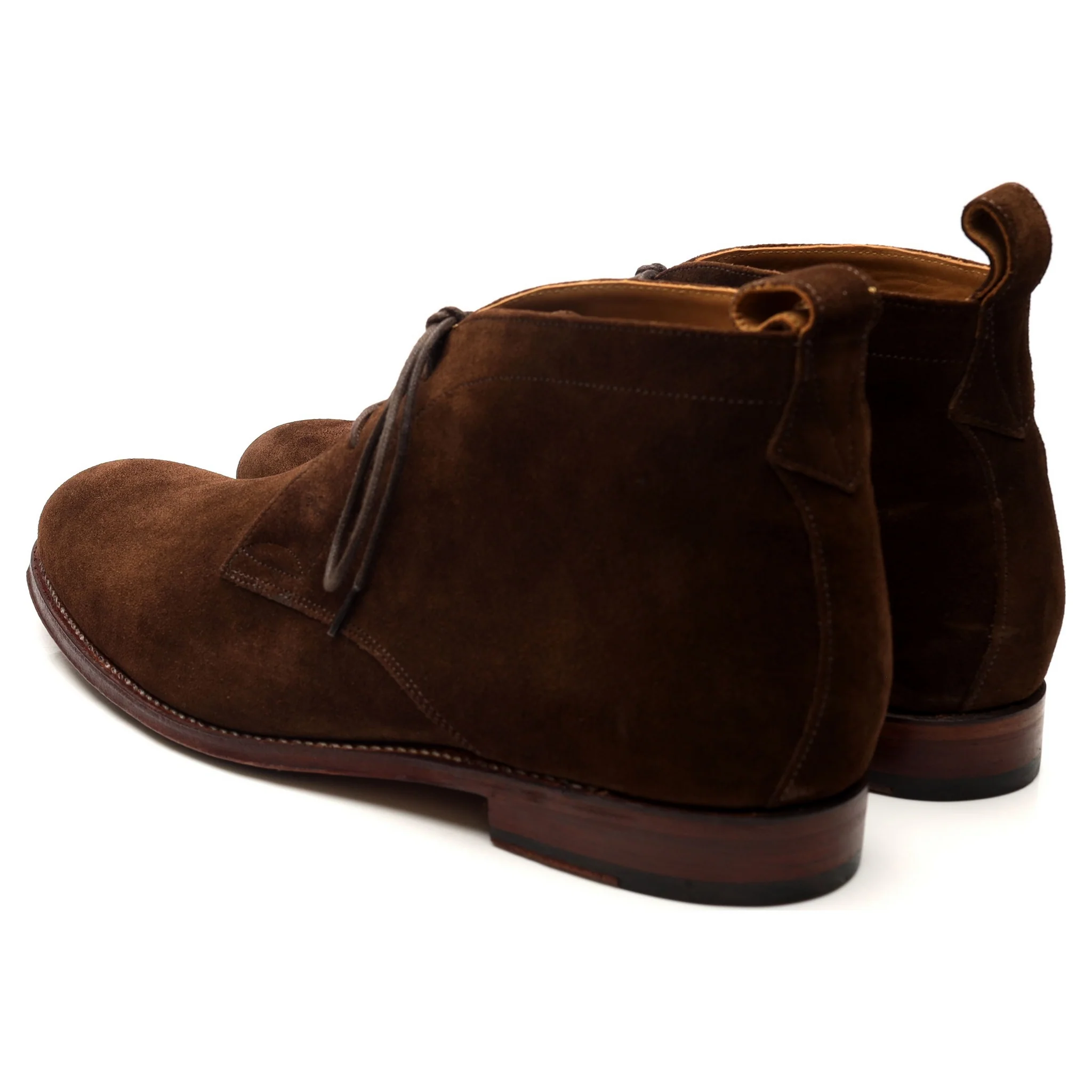 'Marcus' Dark Brown Suede Chukka Boots UK 10.5 F - Image 3