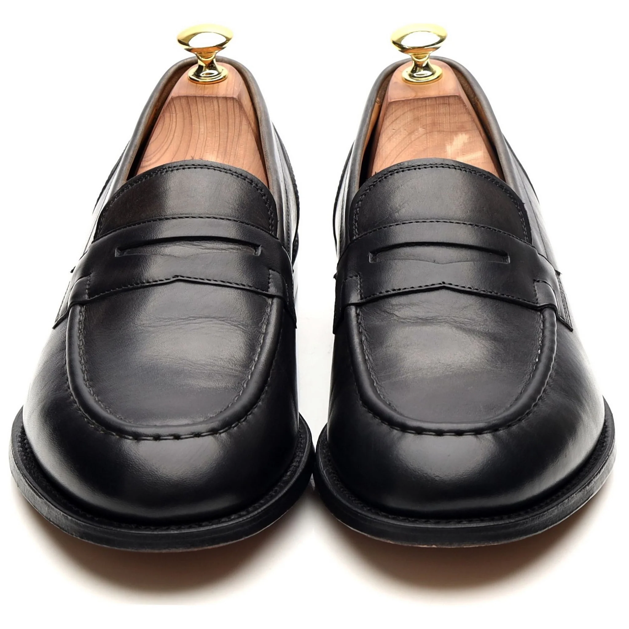 'Maxwell' Dark Grey Leather Loafers UK 8 E - Image 10