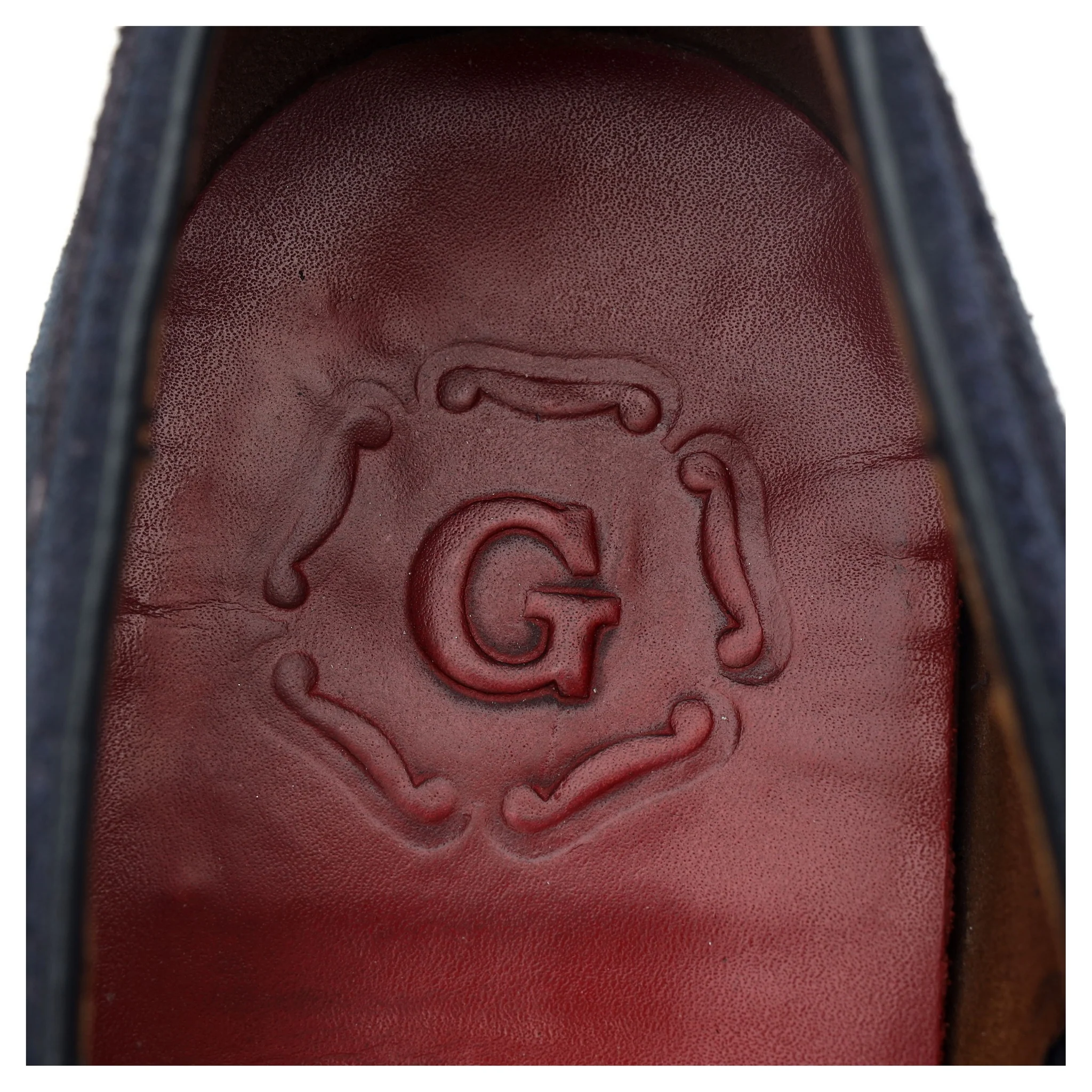 'Scottie' Navy Blue Leather Tassel Loafers UK 10 E - Image 12