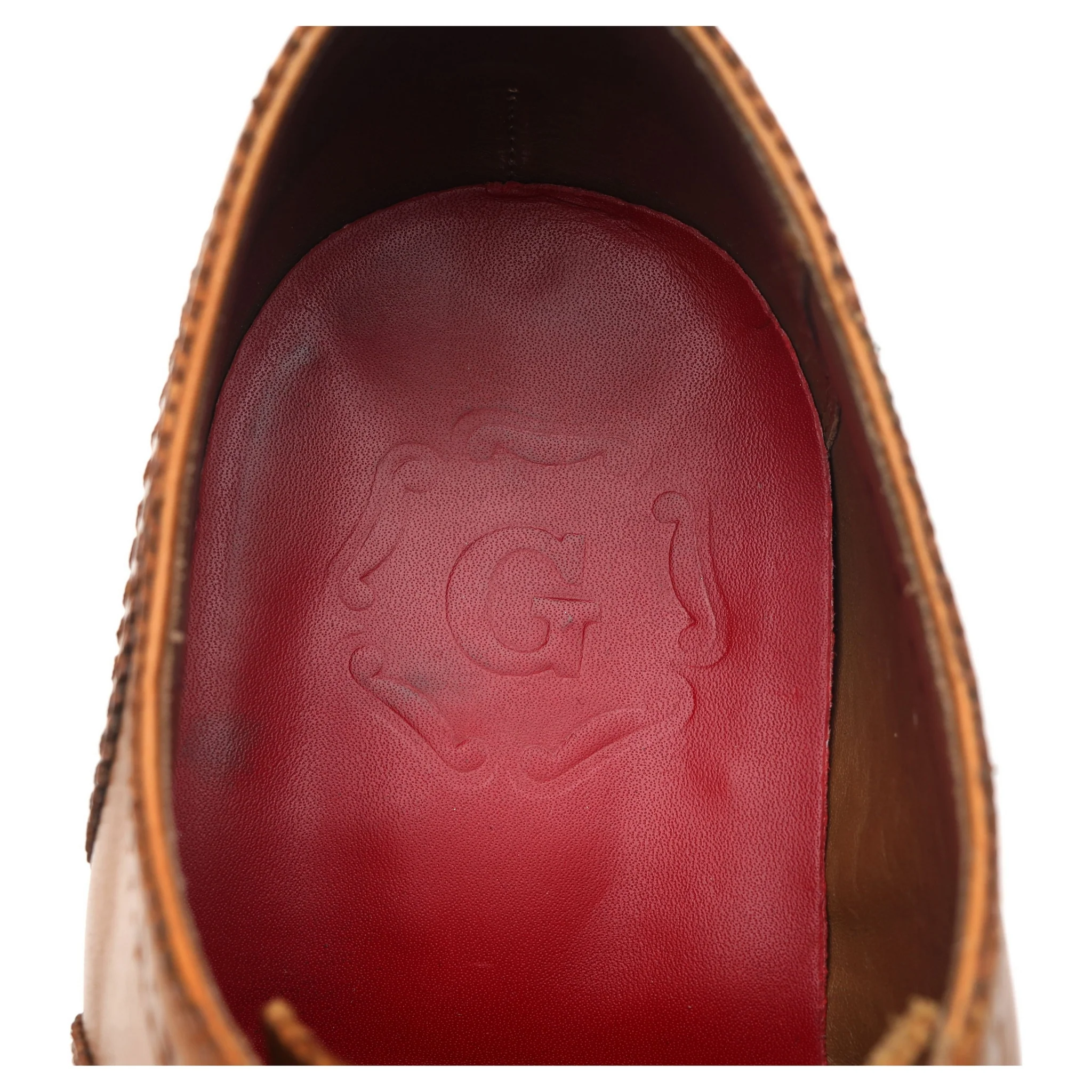 'Stanley' Tan Brown Leather Brogues UK 9 G - Image 12