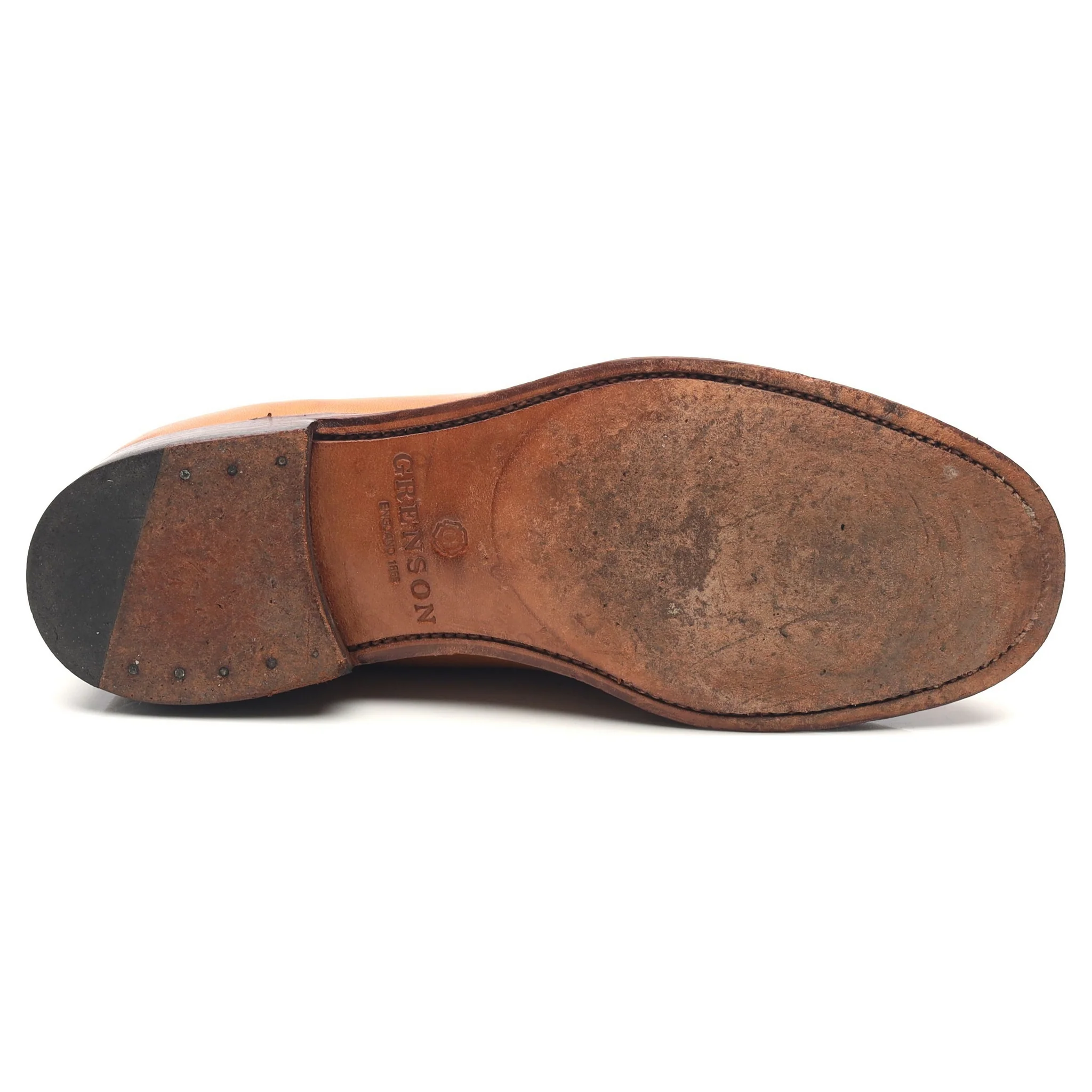 Women's Tan Brown Leather Loafers UK 6 - Image 11