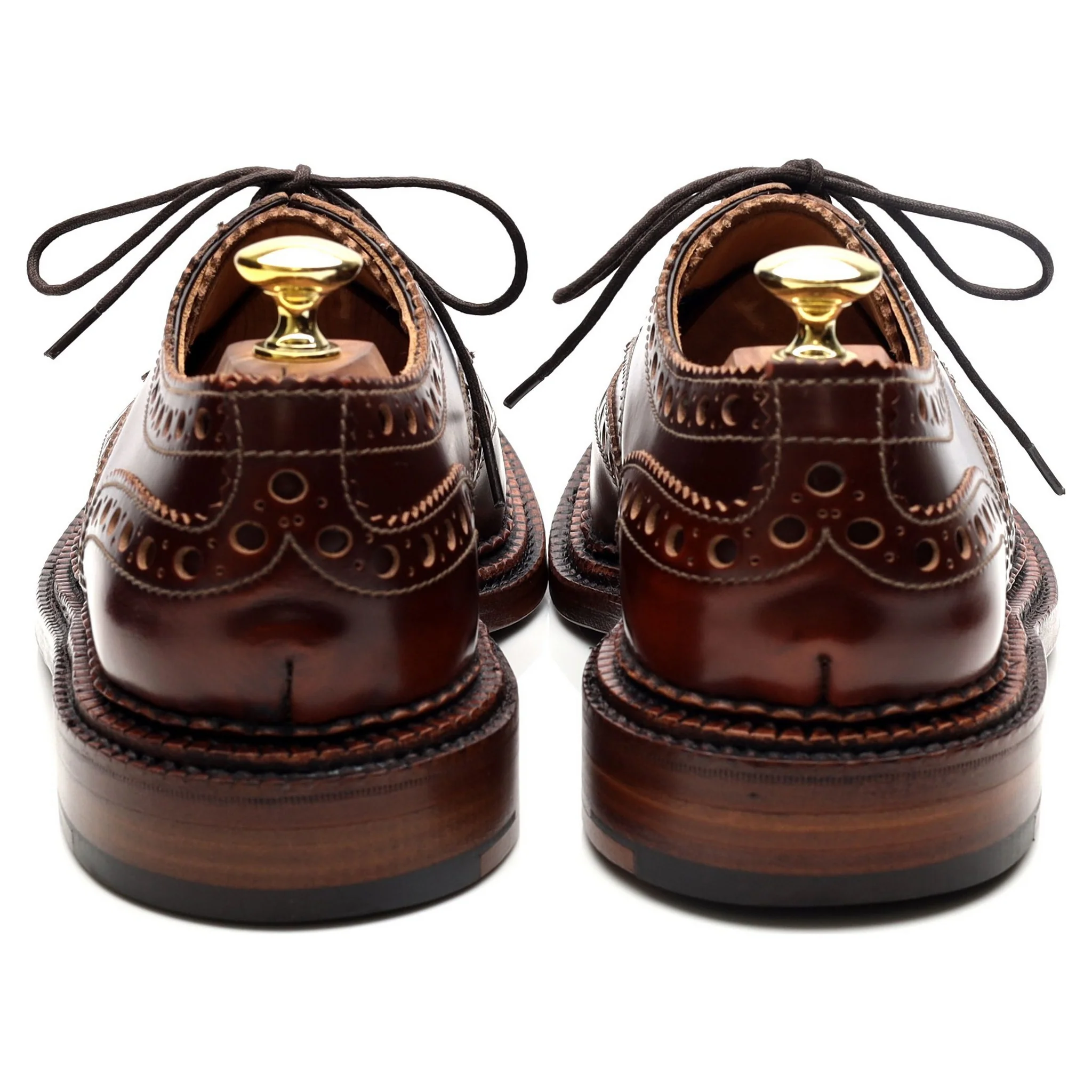 'Archie' Triple Welt Brown Leather Brogue UK 7 G - Image 4