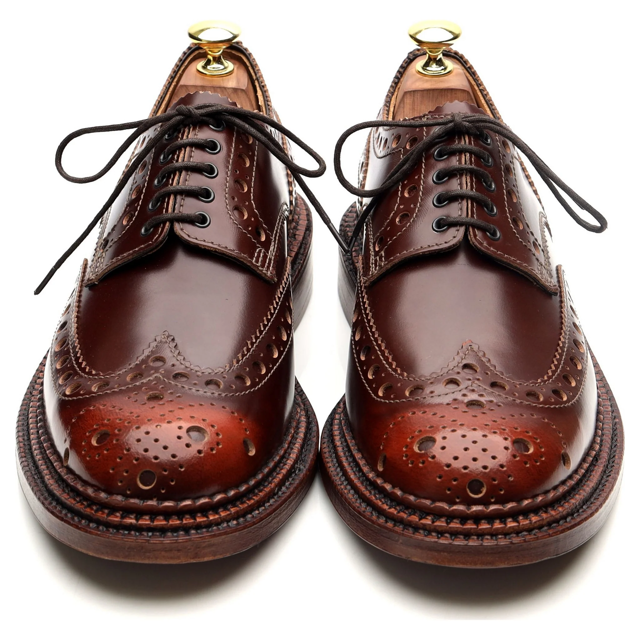 'Archie' Triple Welt Brown Leather Brogue UK 7 G - Image 9