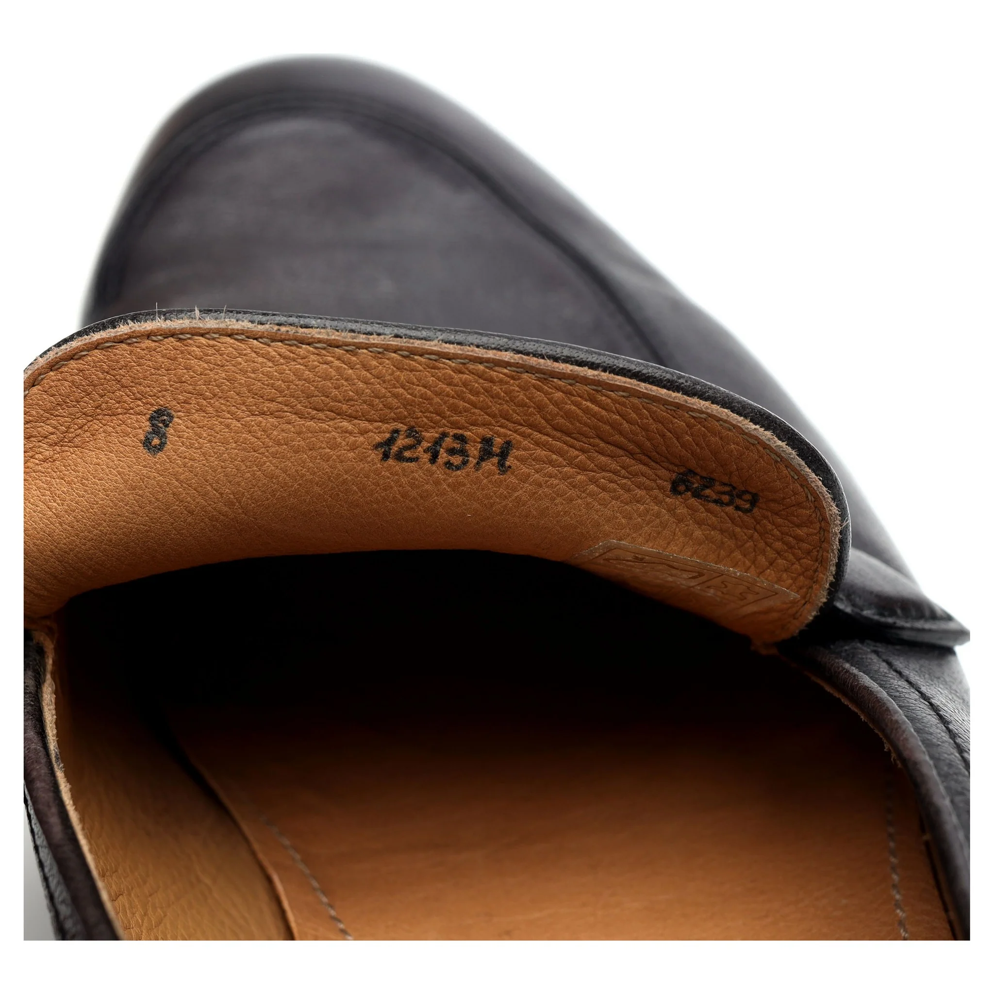 'B Volute' Grey Leather Loafers UK 8 - Image 7