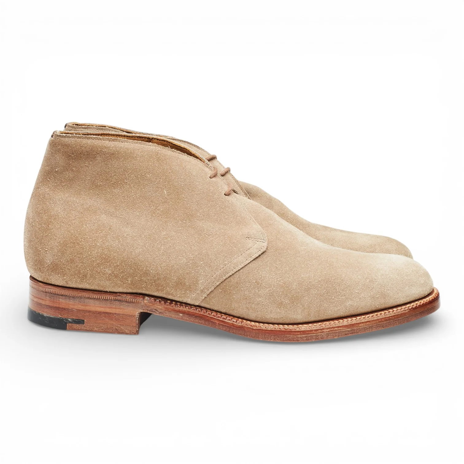 'Grieg' Beige Suede Chukka Boots UK 8 F