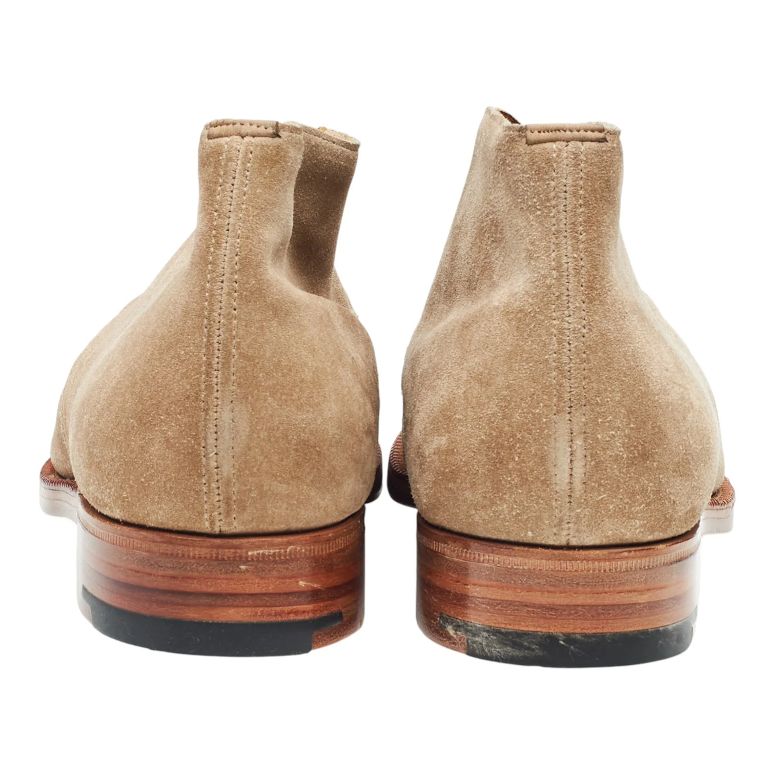 'Grieg' Beige Suede Chukka Boots UK 8 F - Image 4