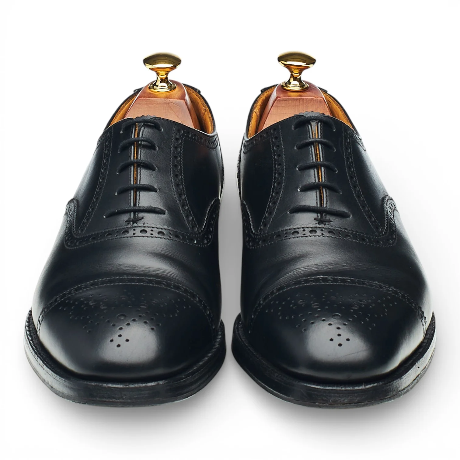 Hackett 'Highgate' Black Leather Oxford Brogues UK 9.5 E - Image 2