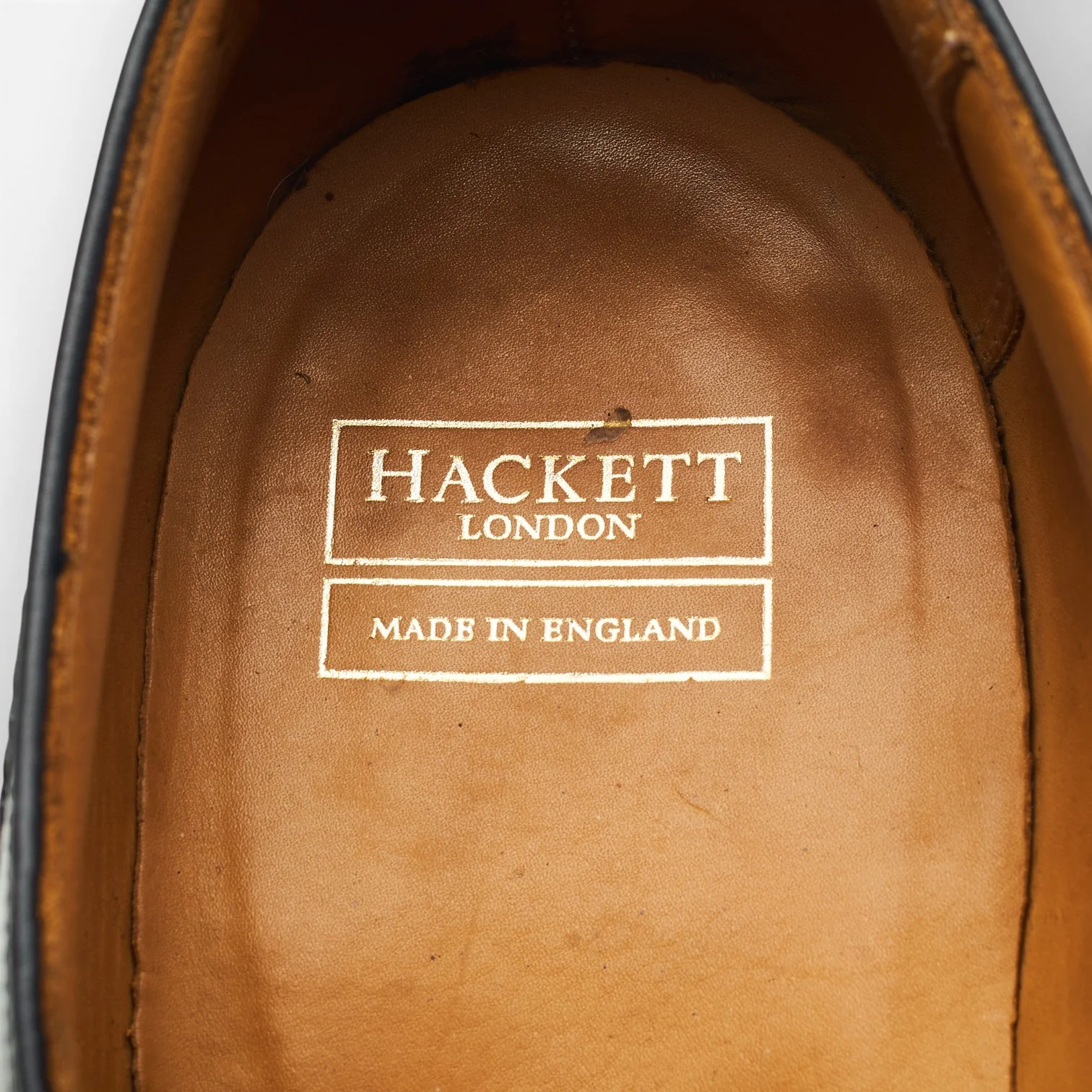 Hackett 'Highgate' Black Leather Oxford Brogues UK 9.5 E - Image 6